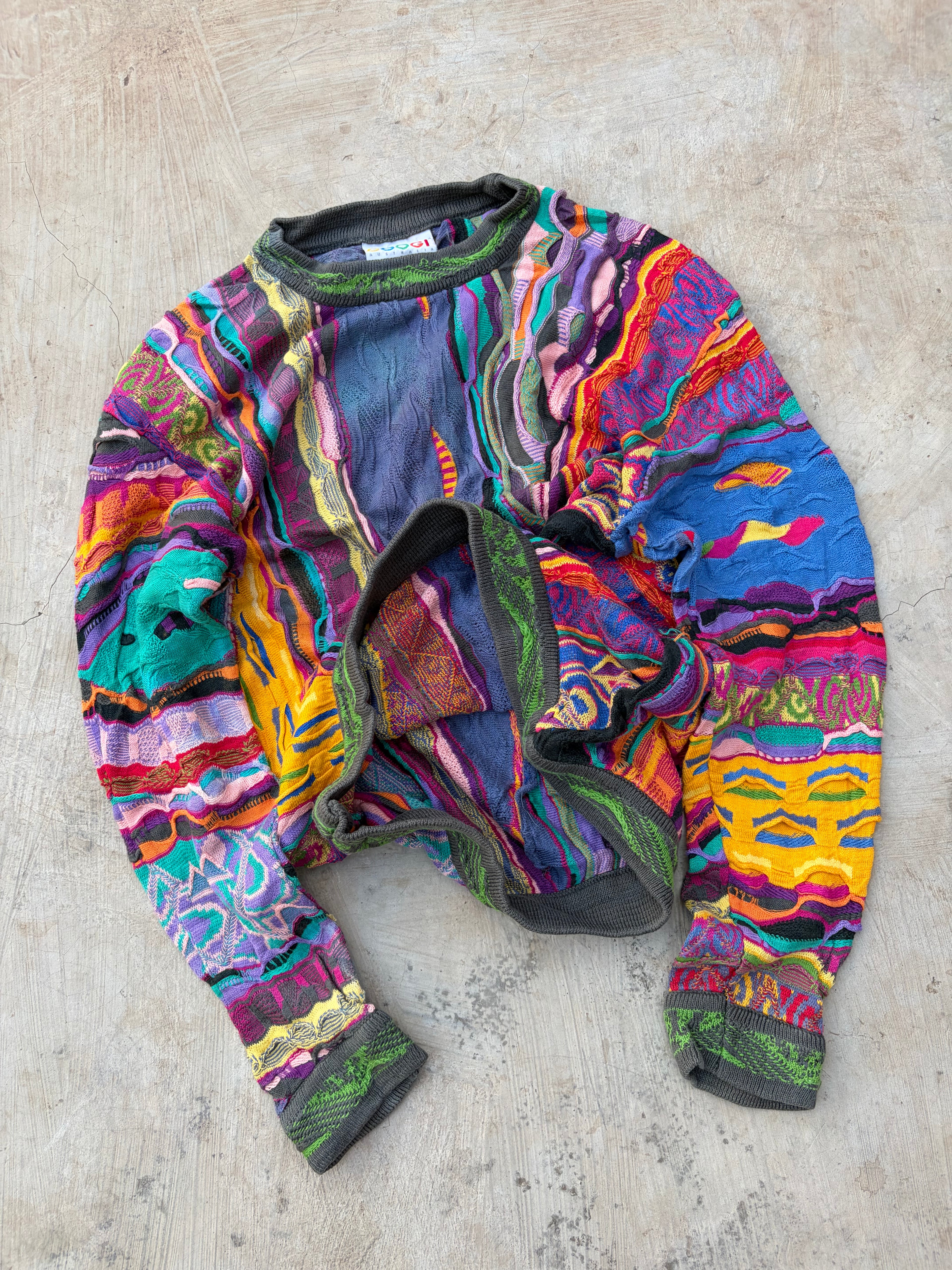 Vintage 90s Coogi Australia Mercerised Cotton Knit Sweater SS