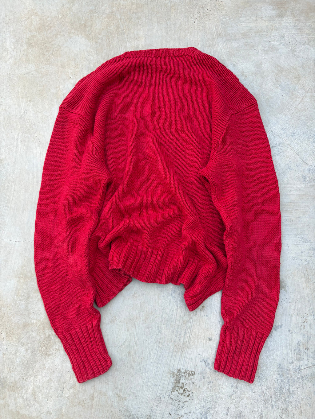 Rare 2001 Vintage Polo Ralph Lauren Polo Bear Sweater Hand Knit L/XL