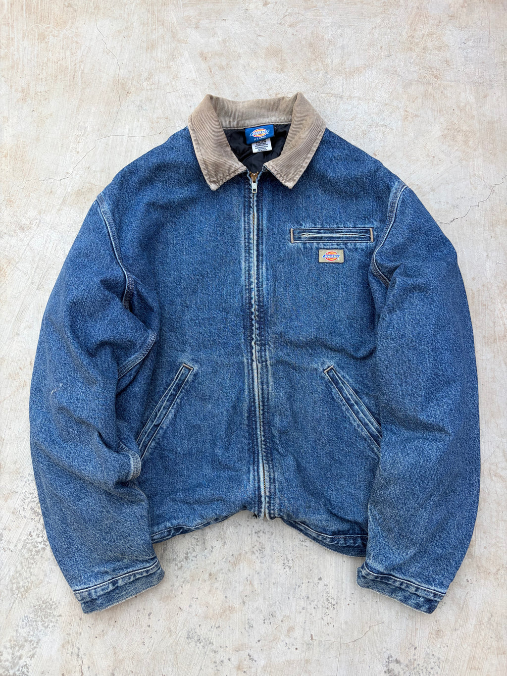 Vintage 00s Dickies Detroit Jacket Tan Collar XL