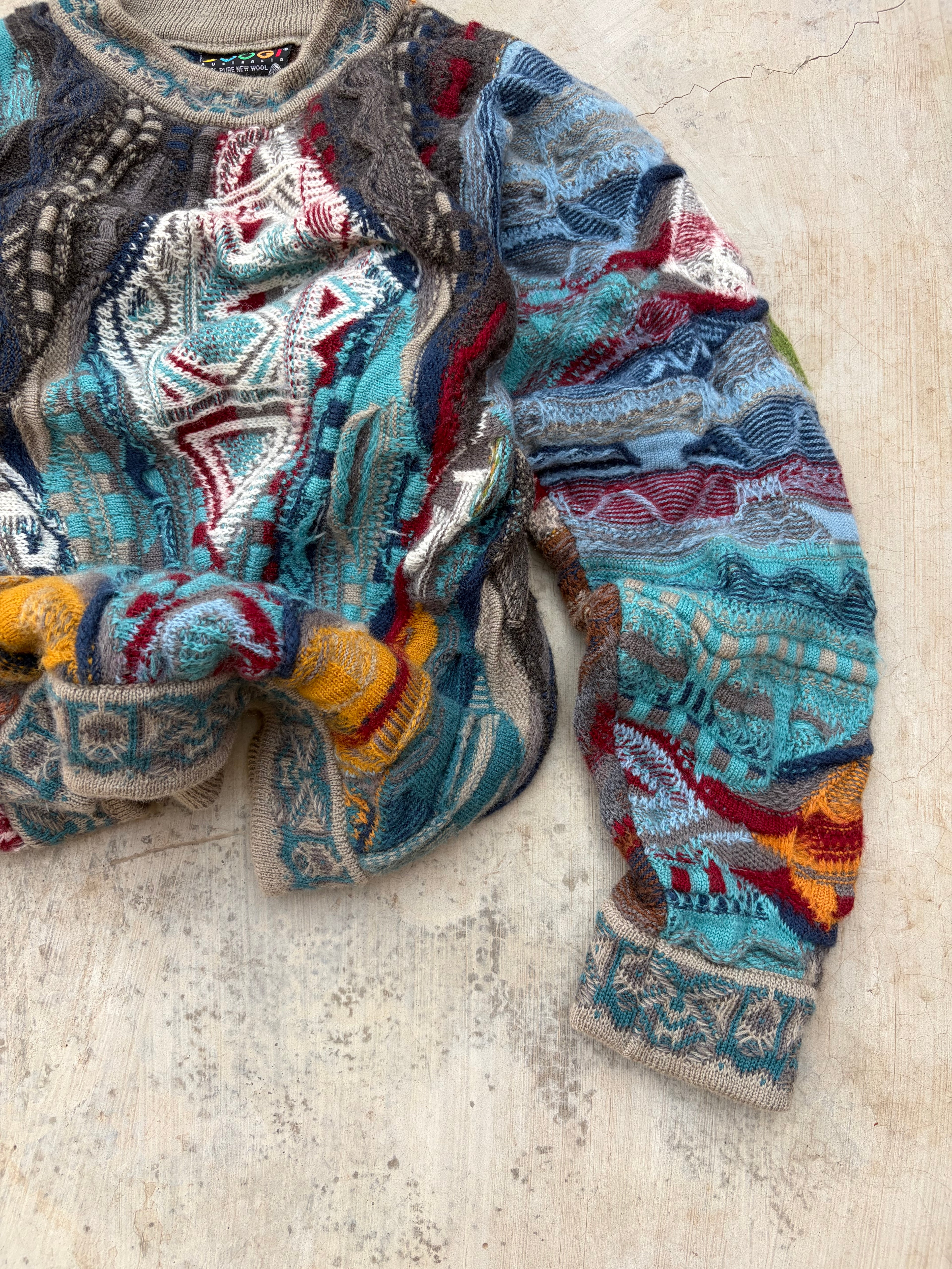 Vintage 90s Coogi 3D Knit Sweater S