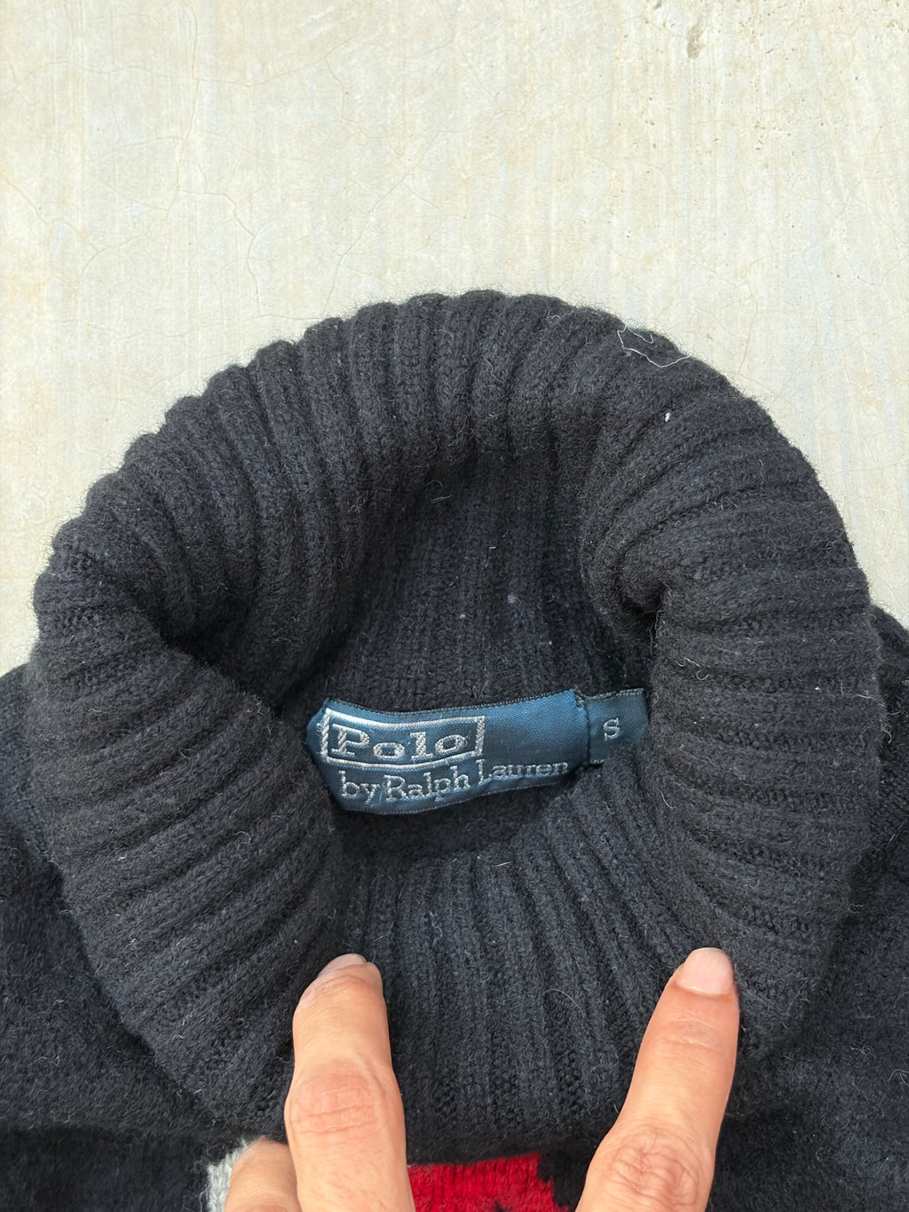 Rare Vintage Polo by Ralph Lauren Equestrian Sweater – Polo Sport Horse Knit S/M