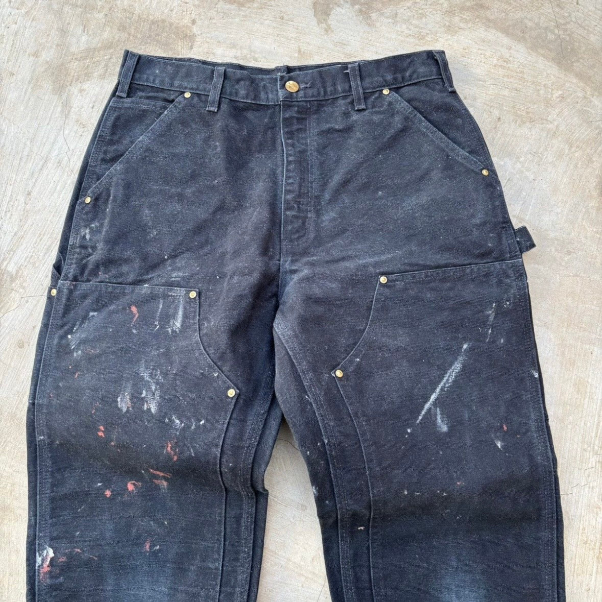 Vintage Paint Splattered Double Knee Pant 33