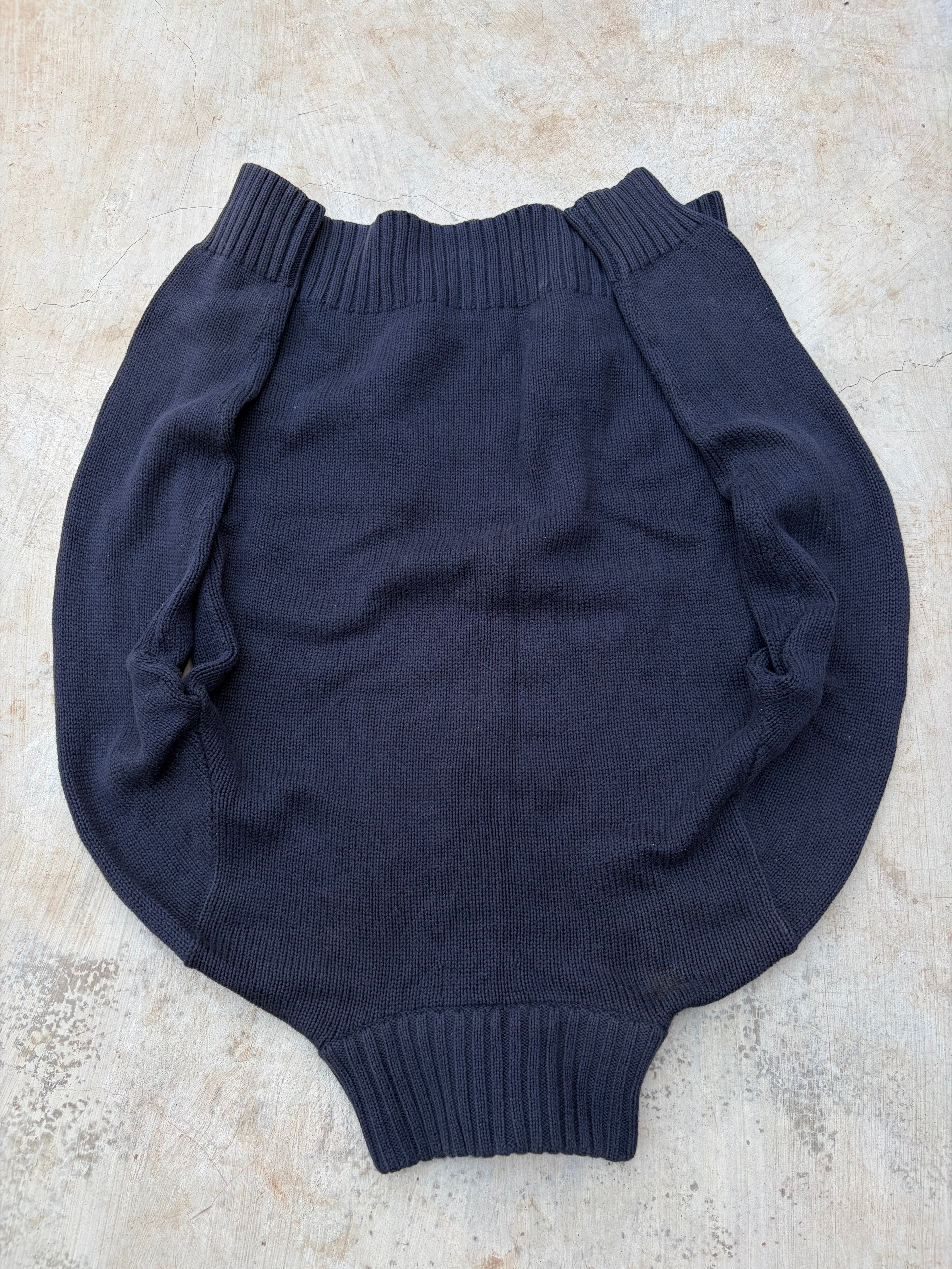 Vintage 00s Polo Ralph Lauren Full-Zip Knit Sweater S