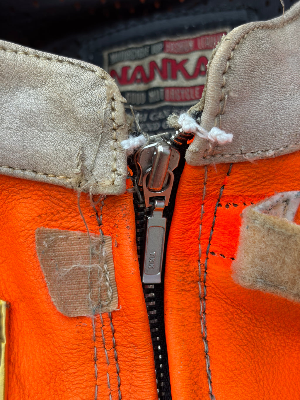 Vintage 00s Honda Repsol Racing Leather Jacket Nankai Moto GP Style M