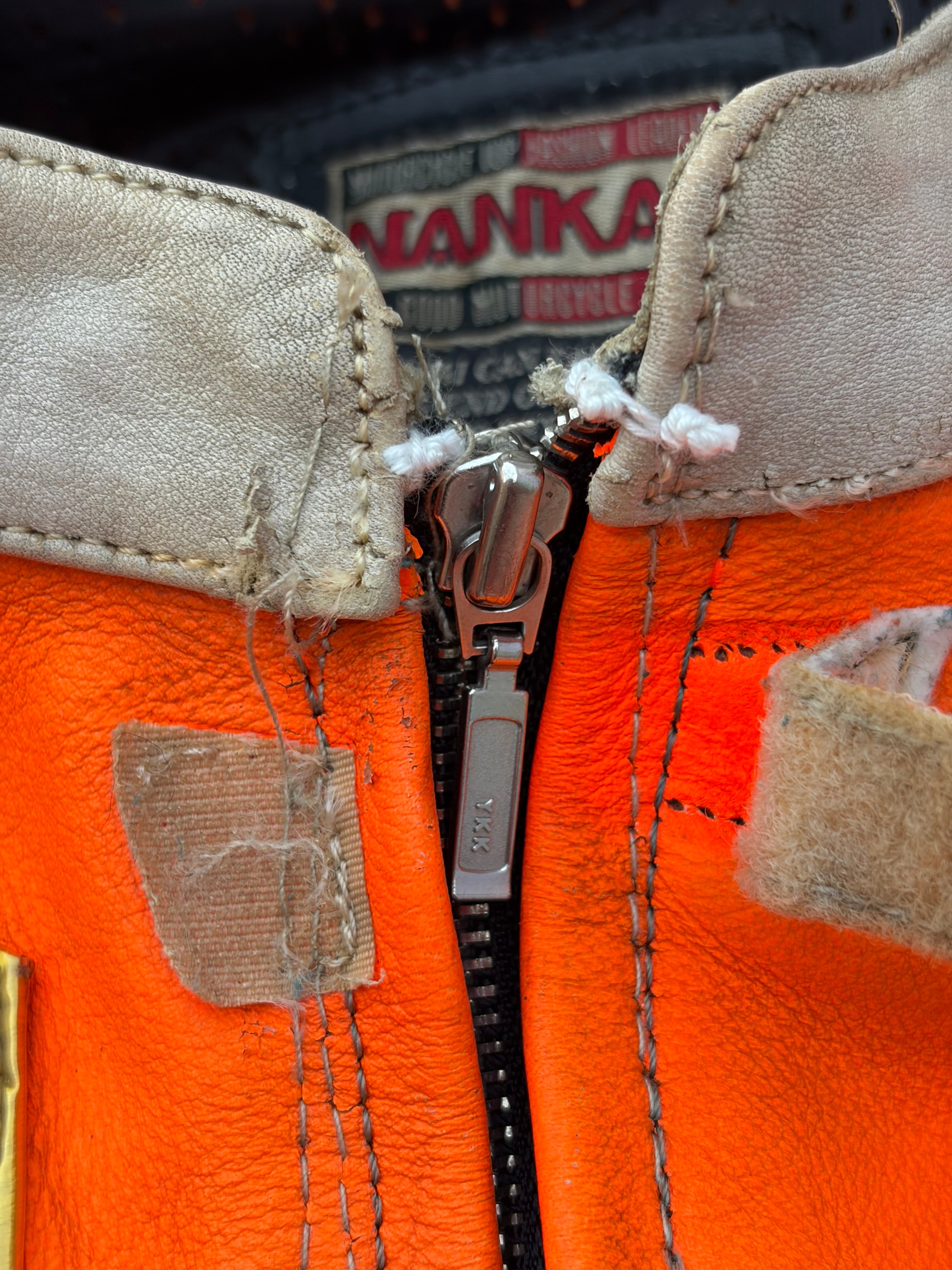 Vintage 00s Honda Repsol Racing Leather Jacket Nankai Moto GP Style M