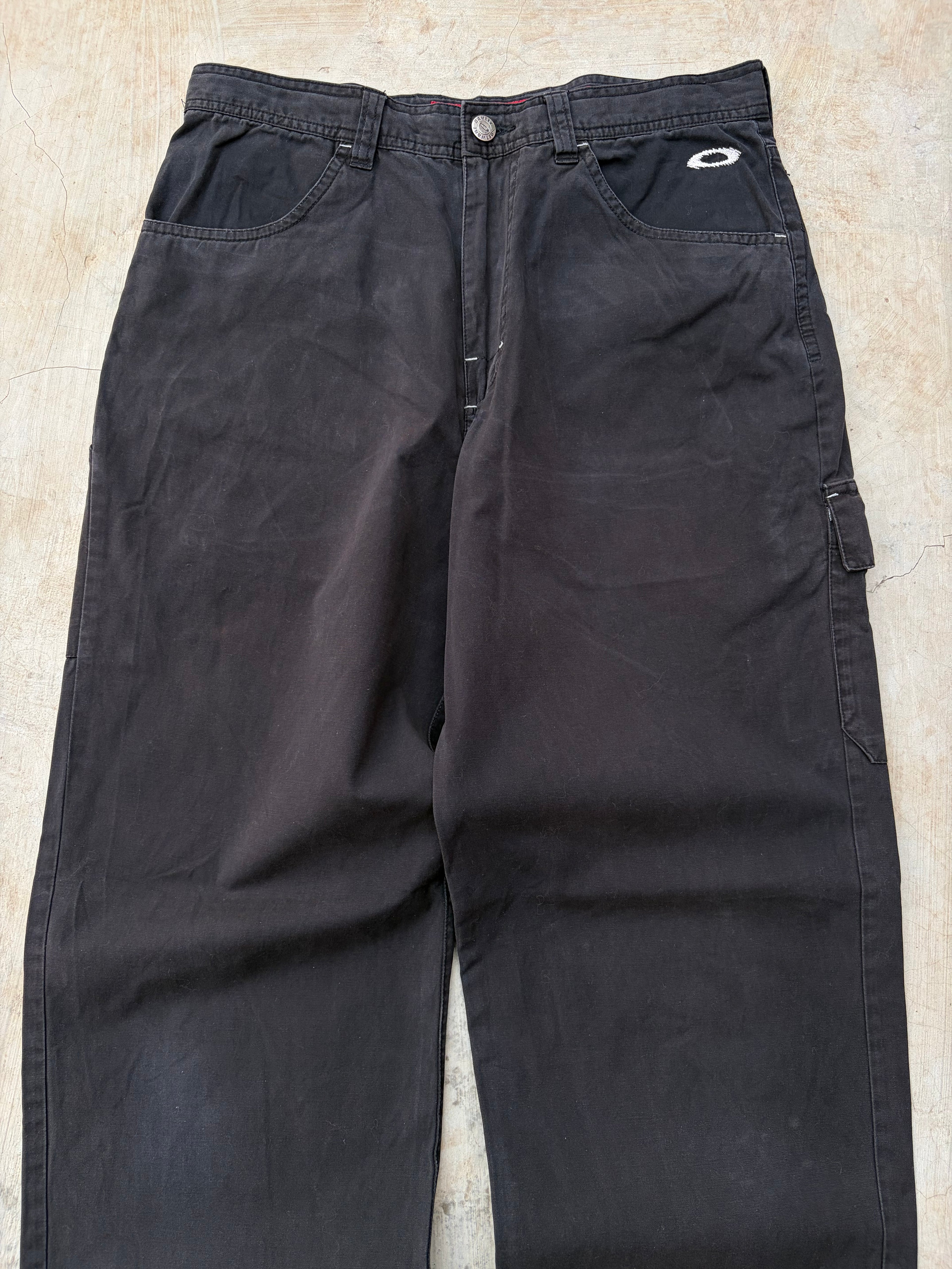Vintage 00s Oakley Black Carpenter Work Pants 32