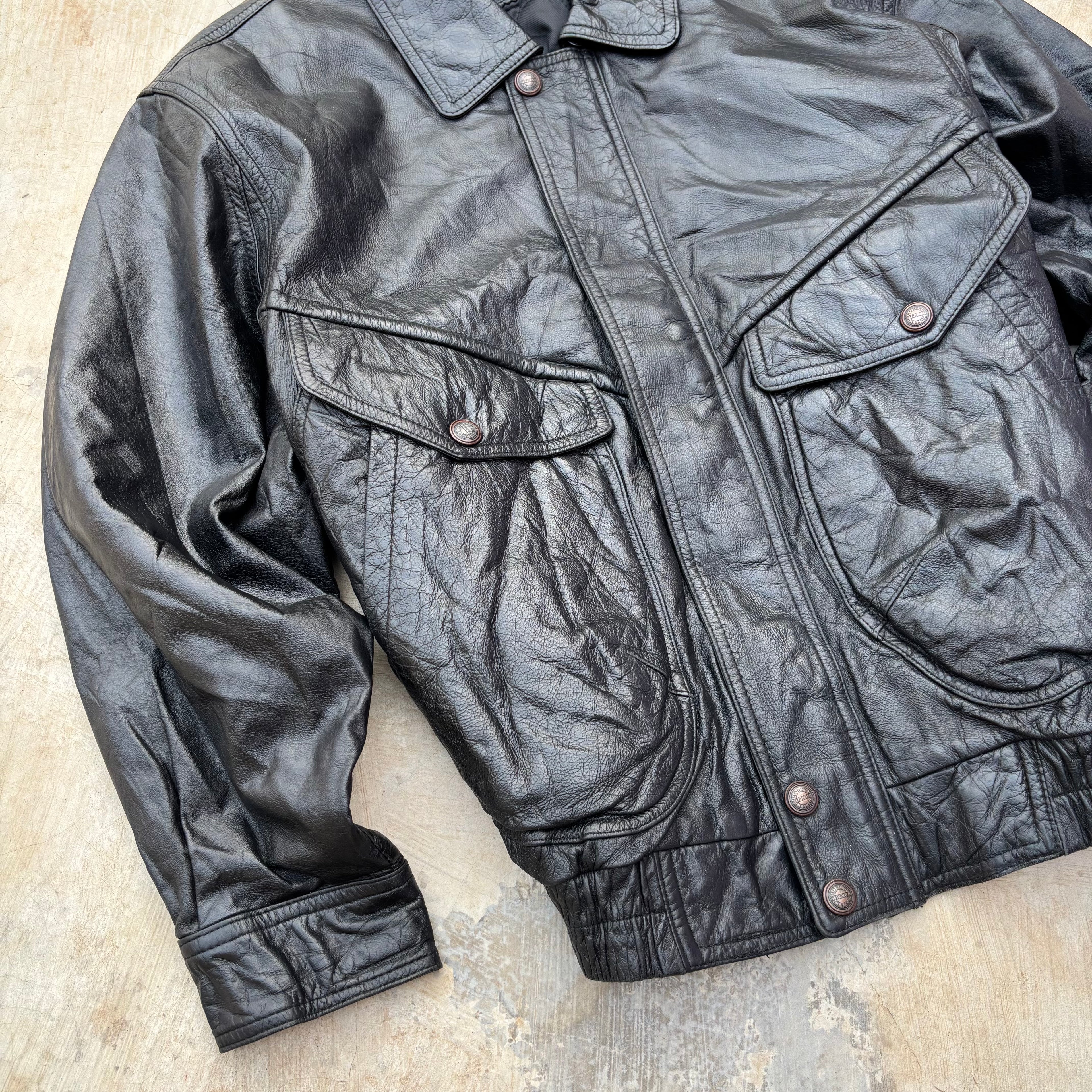 Vintage 90s Tipi Cosi Leather Jacket M/L