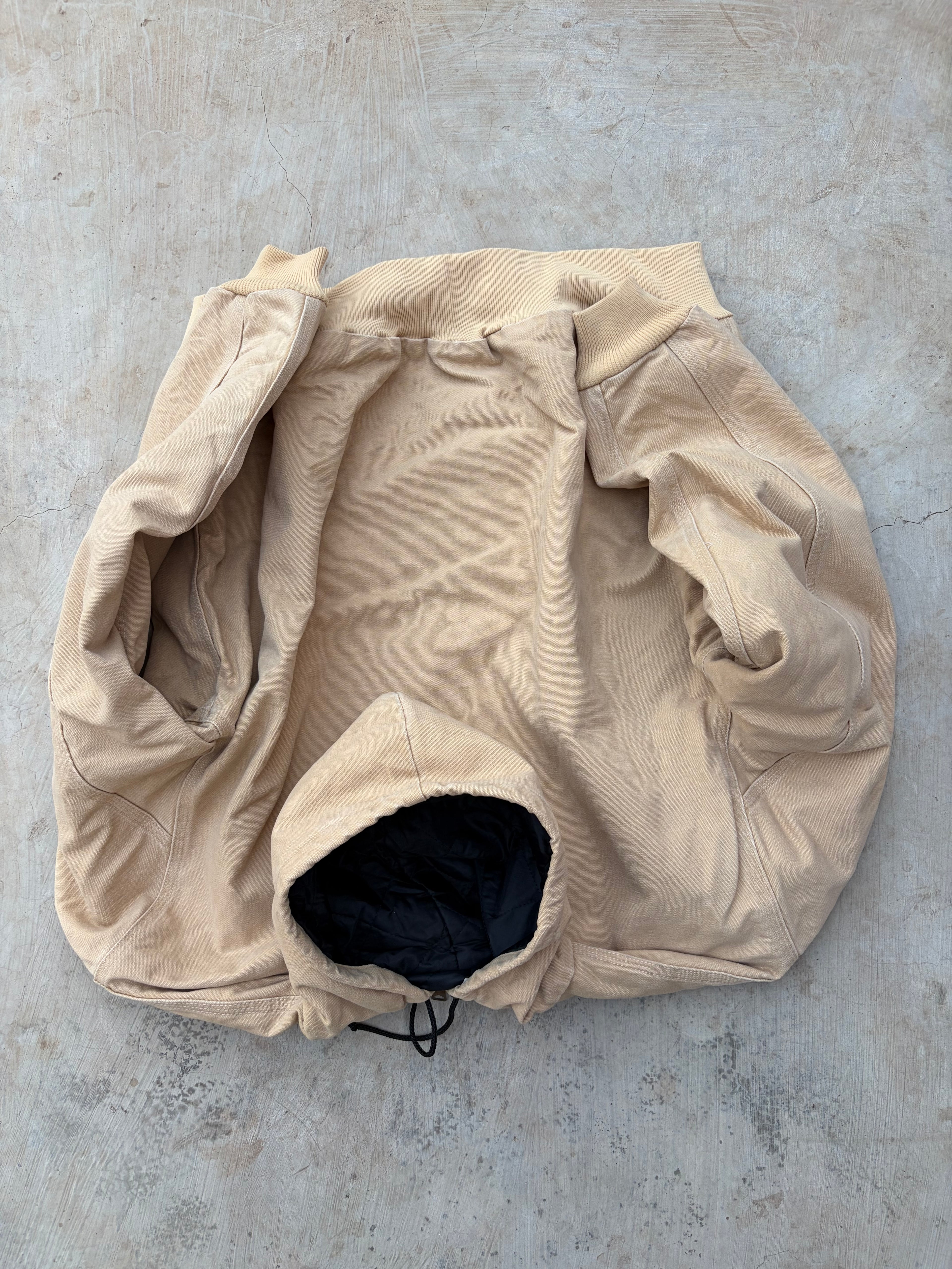 Vintage 90s Carhartt J06 WET Active Jacket Tan 1998 Rare XL