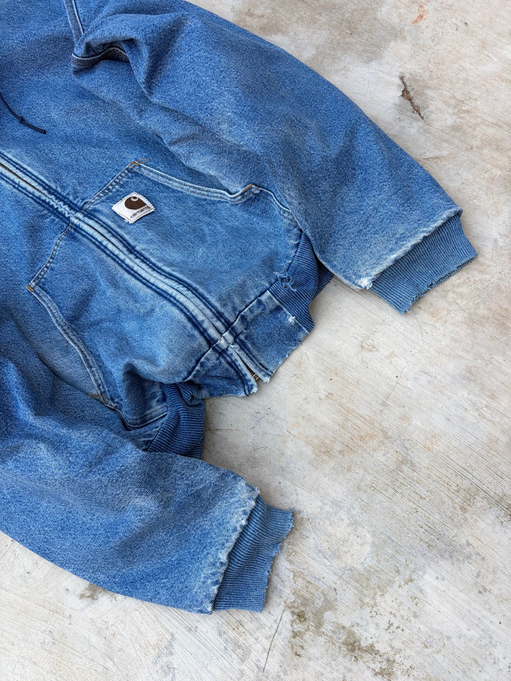 Vintage 90s Carhartt Denim Active Jacket A$AP Rocky Edition L/XL
