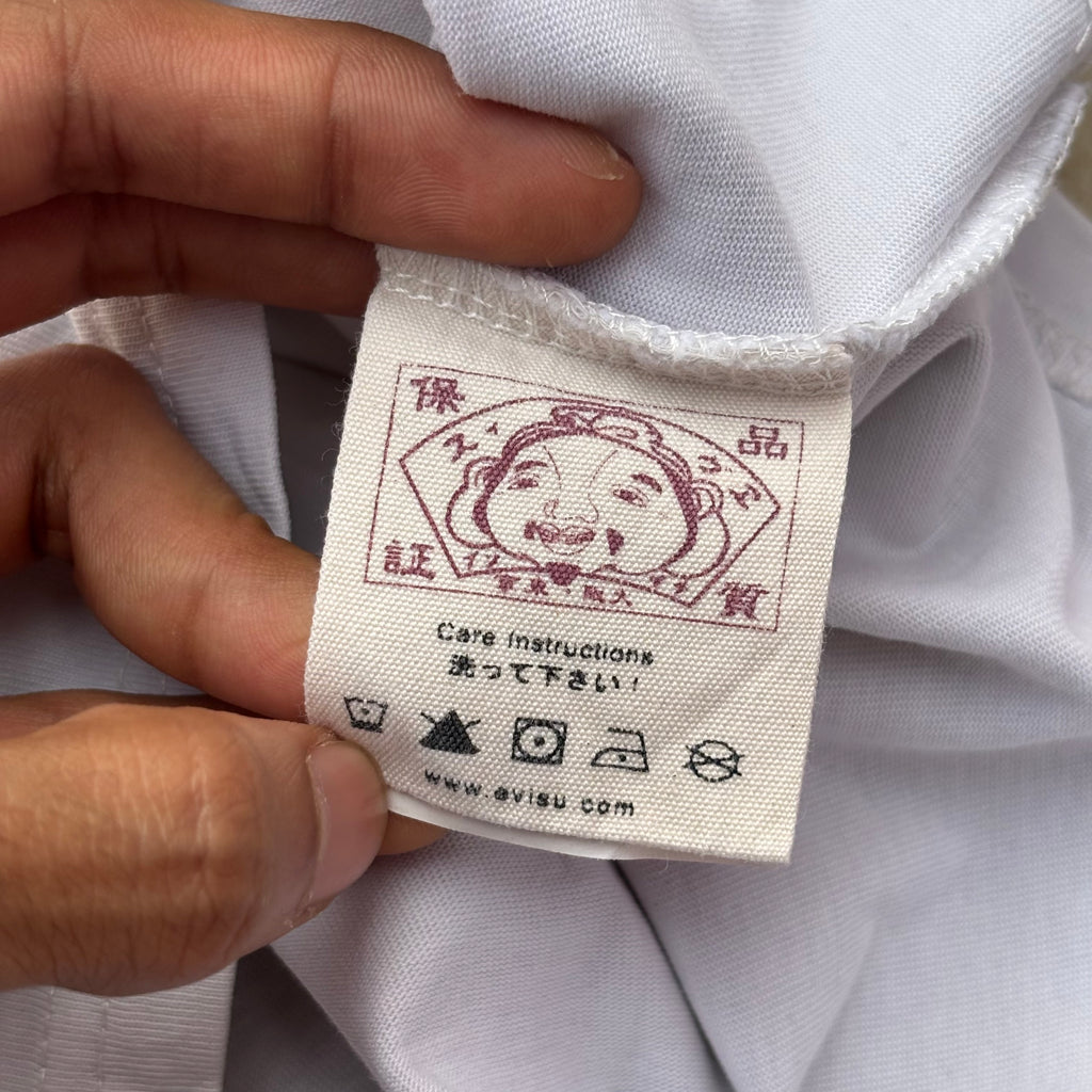 Vintage 00s Evisu GodHead Tee Selvedge M/L