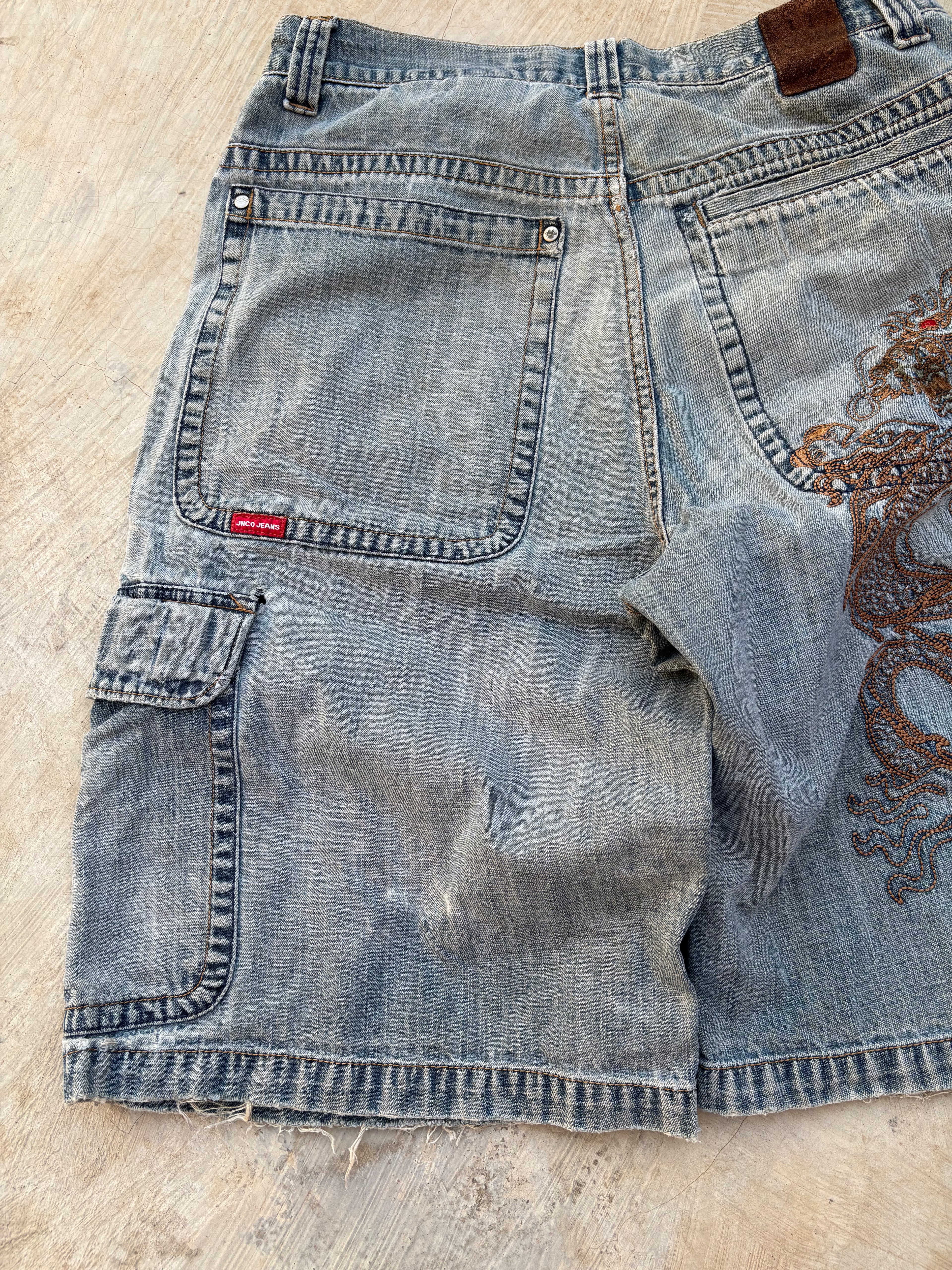 Vintage 90s Jnco Dragon Jorts 34