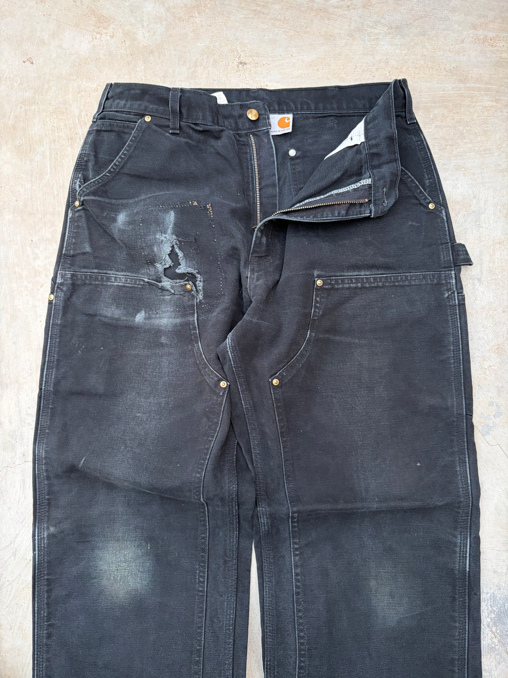 Vintage Faded & Thrashed Carhartt Double Knee 36