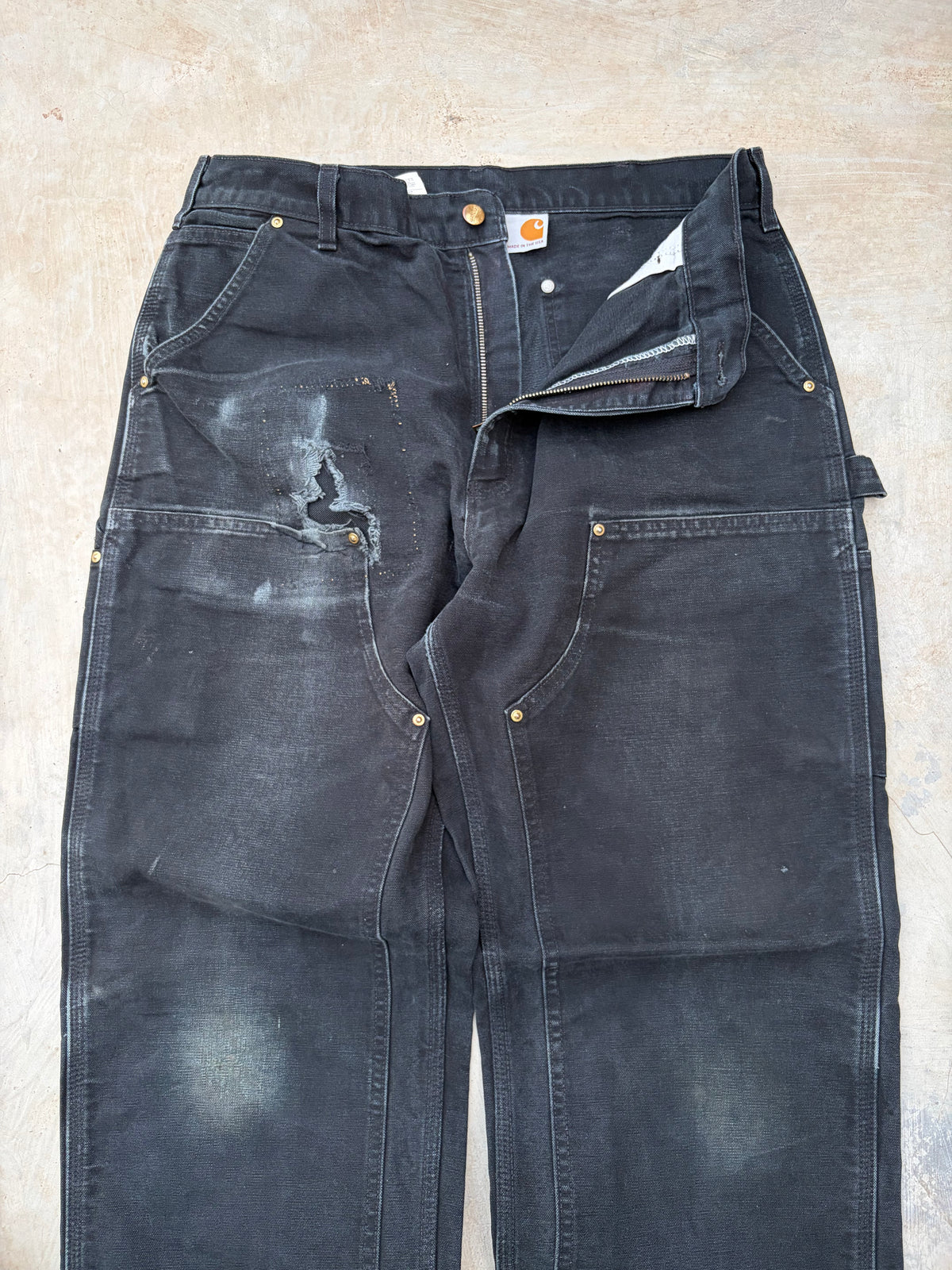 Vintage Faded & Thrashed Carhartt Double Knee 36