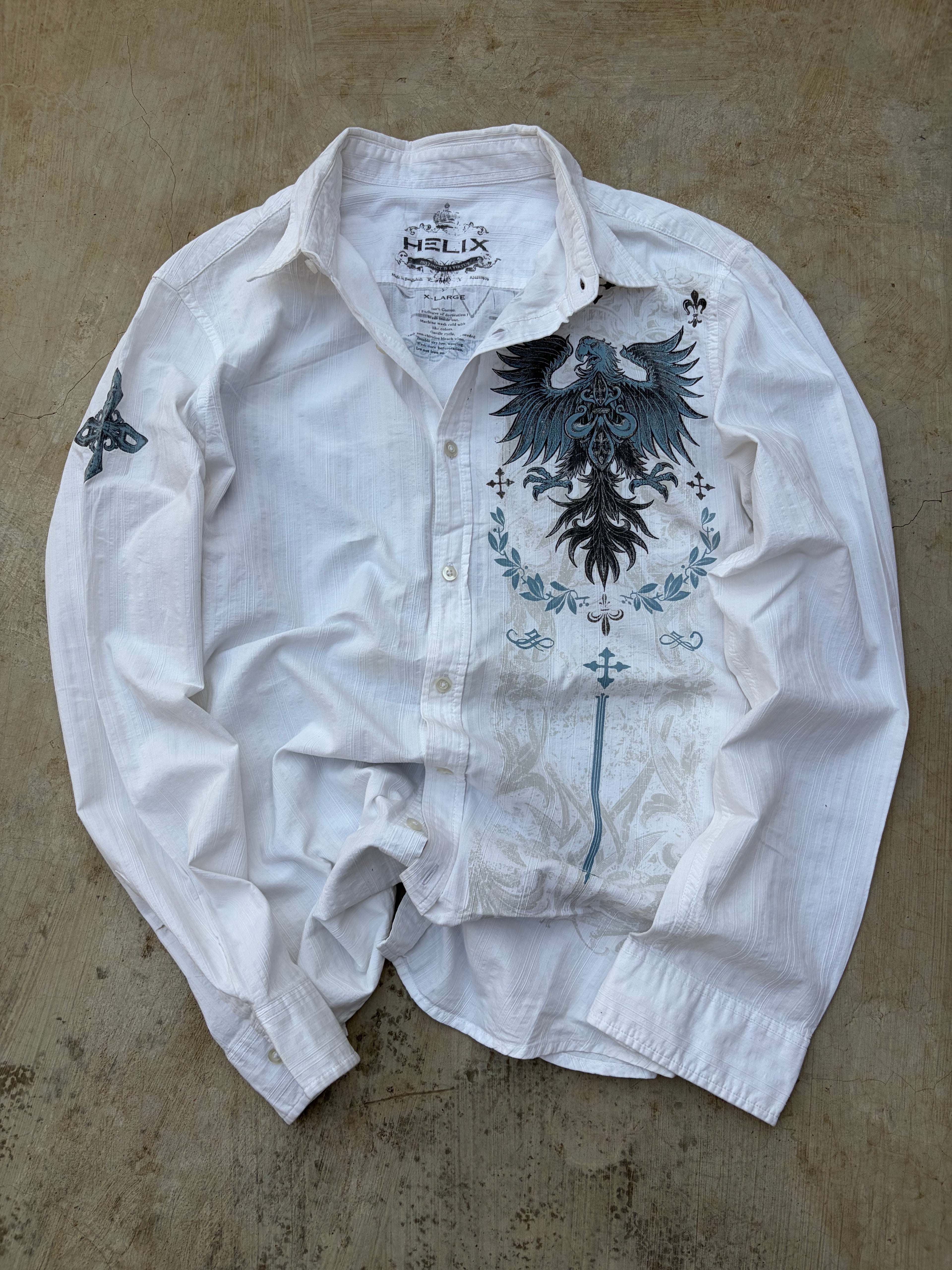 Vintage Helix Y2K "Redemption" Shirt L