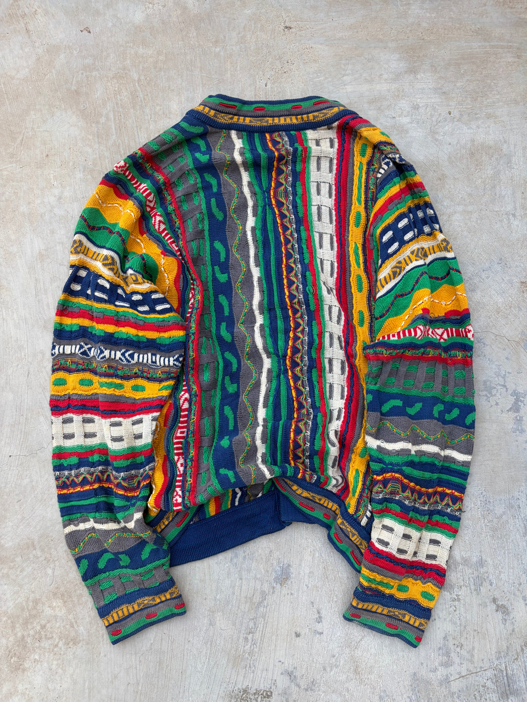 Rare Vintage CUGGI 3D Knit Cardigan M