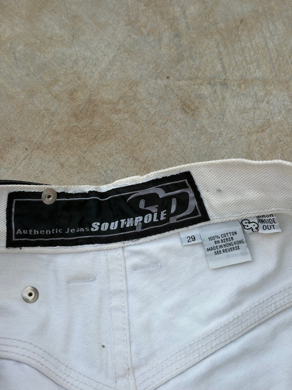 Vintage 00s Southpole Y2K White Denim Shorts 29