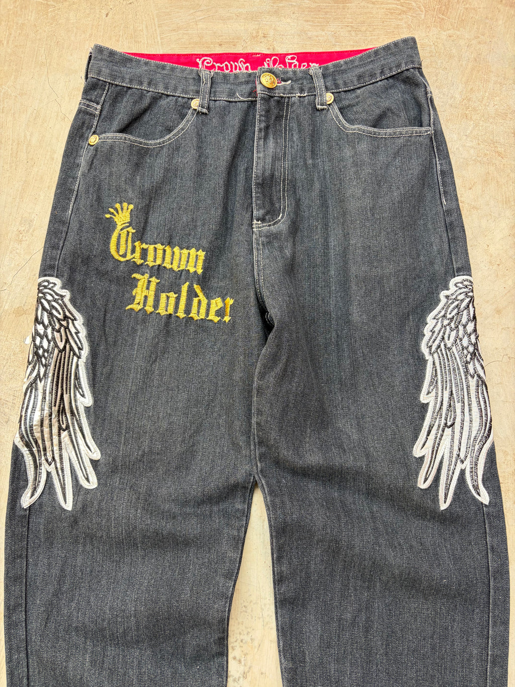 Vintage 00s Crown Holder Y2K Jeans 34