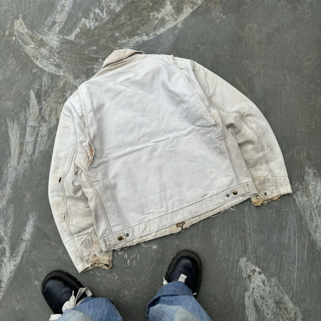 Vintage 90s Faded Carhartt Detroit Jacket BRN M/L