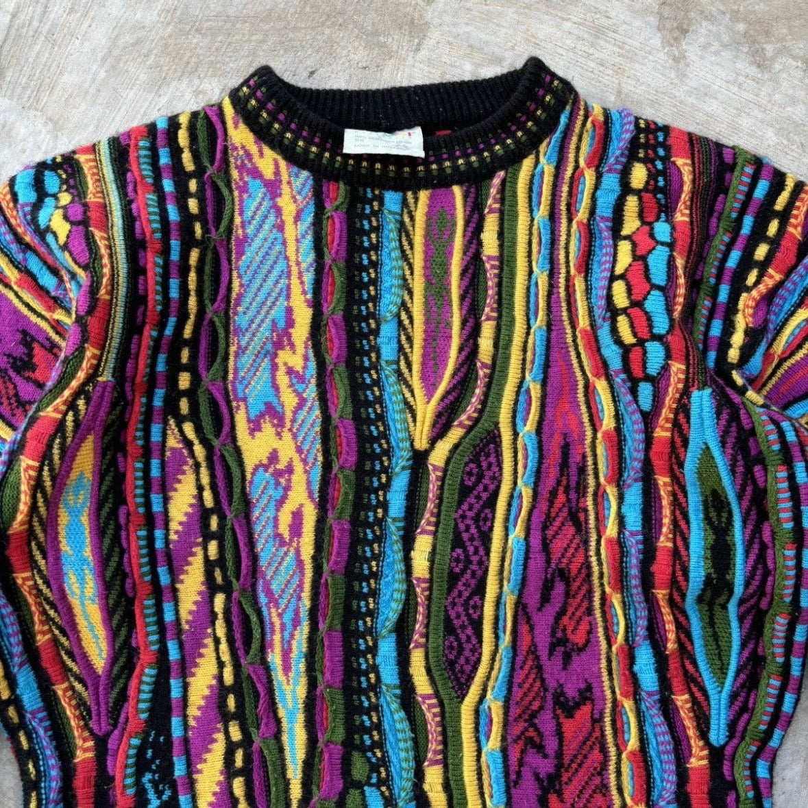 90s Vintage Coogi 3D Knitwear M