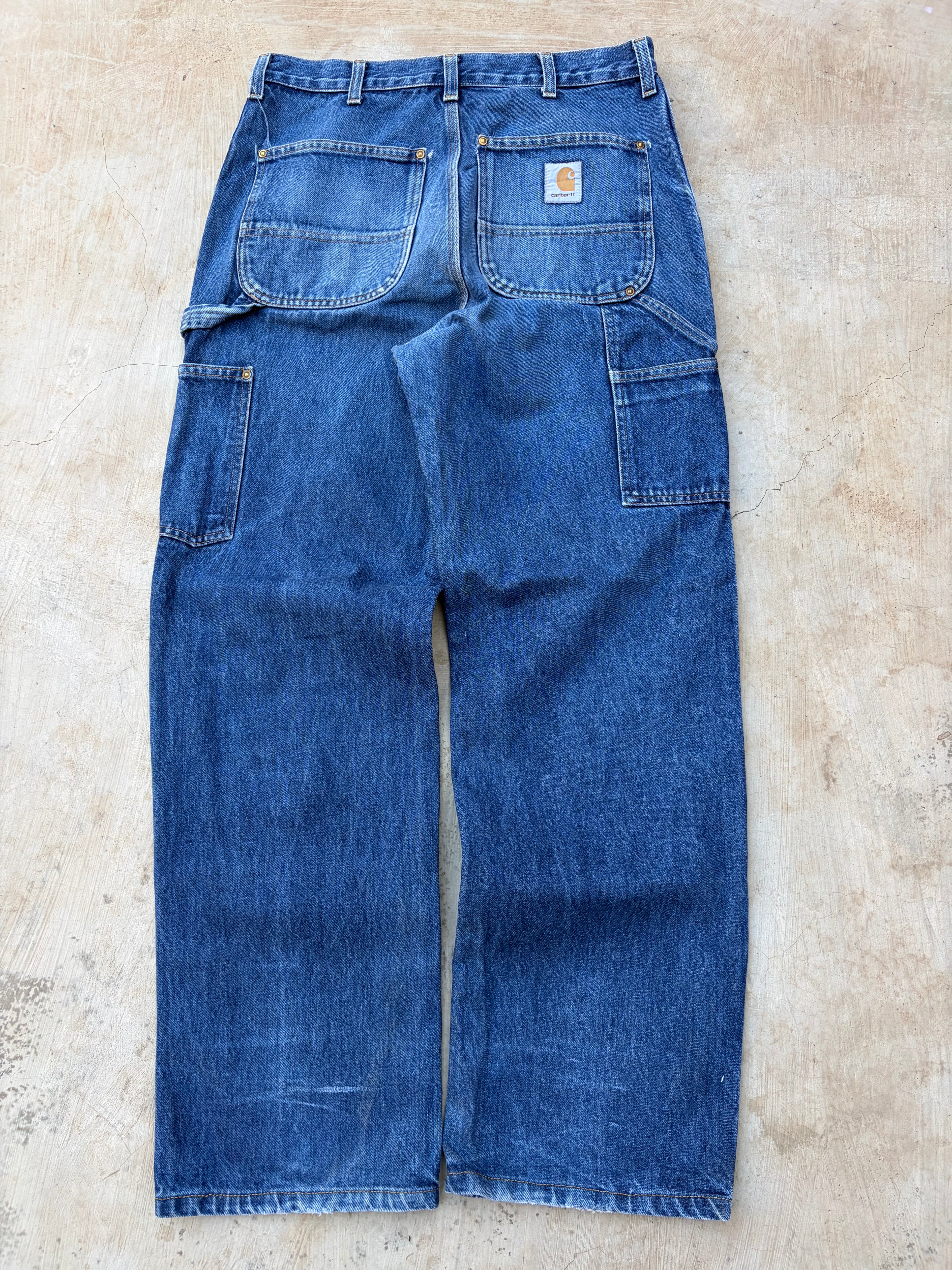 Vintage 00s Carhartt Double Knee Denim Pant 33
