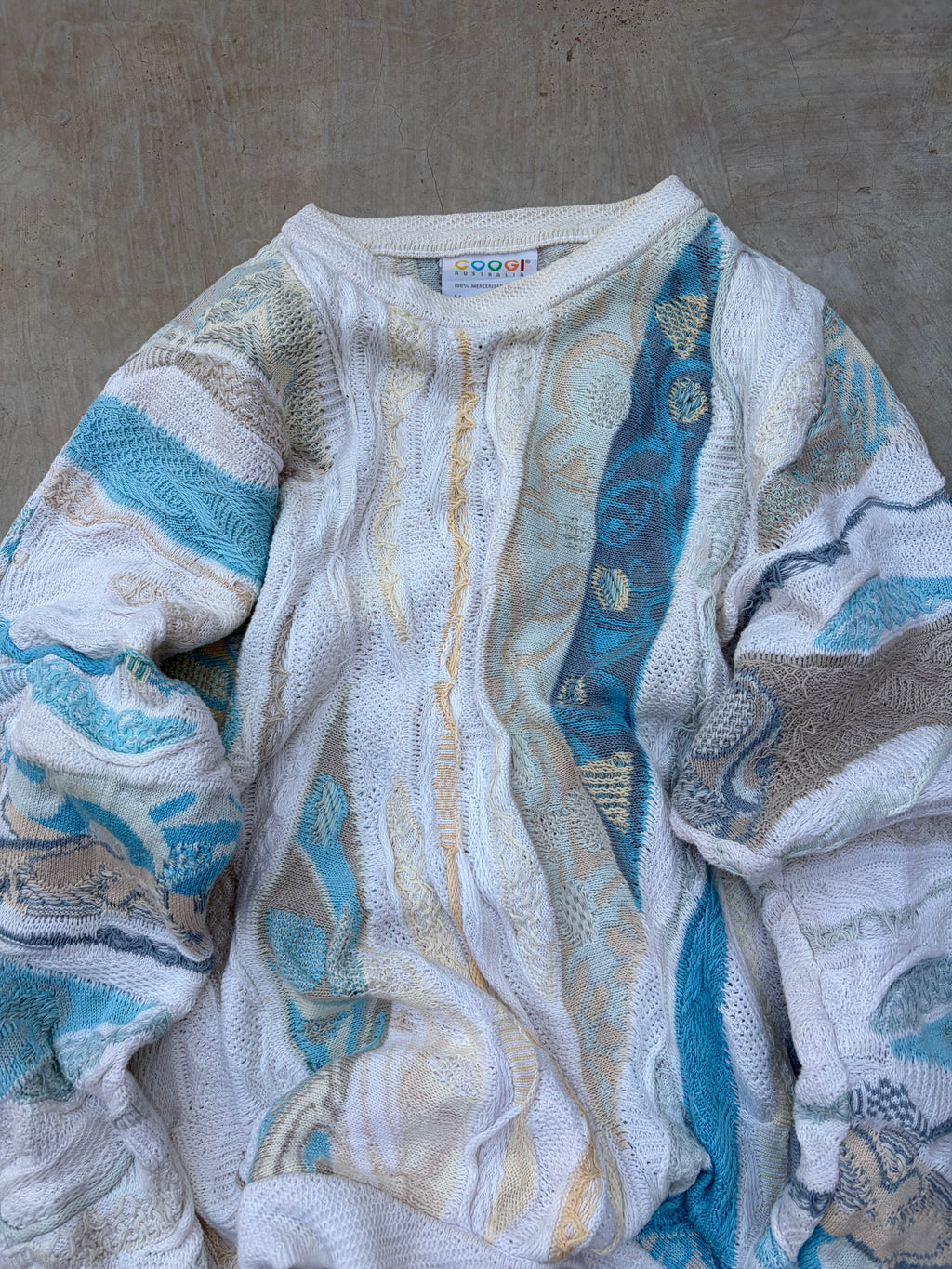 Vintage 90s COOGI Australia 3D Knit Sweater M/L