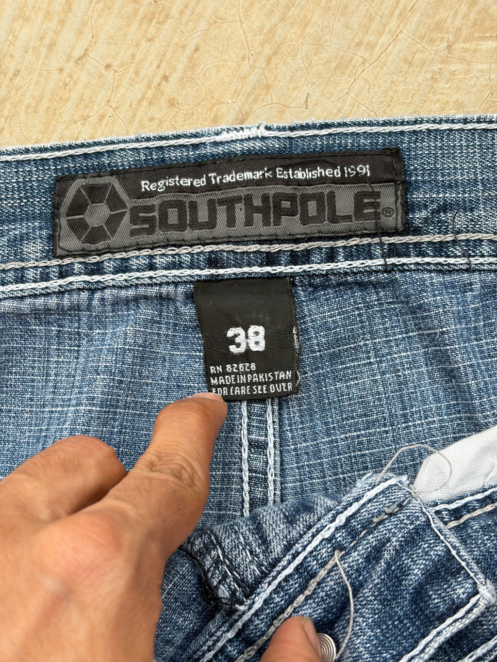 Vintage 90s SouthPole Brown Tabs 38