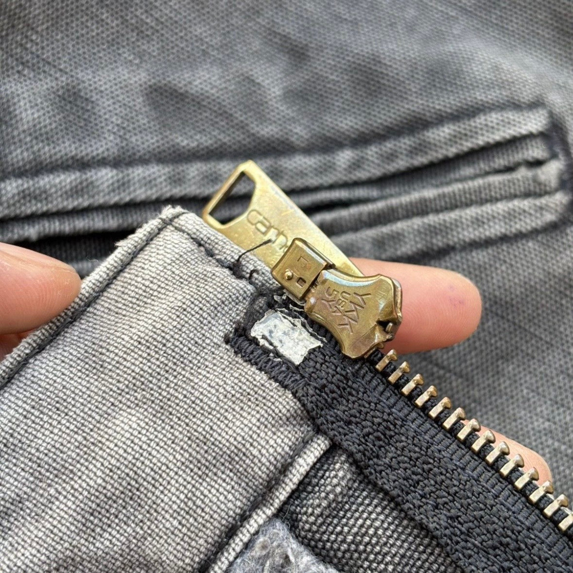 Vintage 90s Faded Carhartt Detroit Jacket L