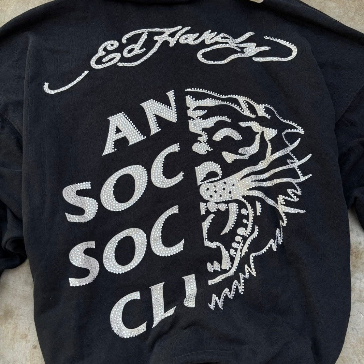 Vintage Edhardy X Anti Social Social Club Hoodie L/XL