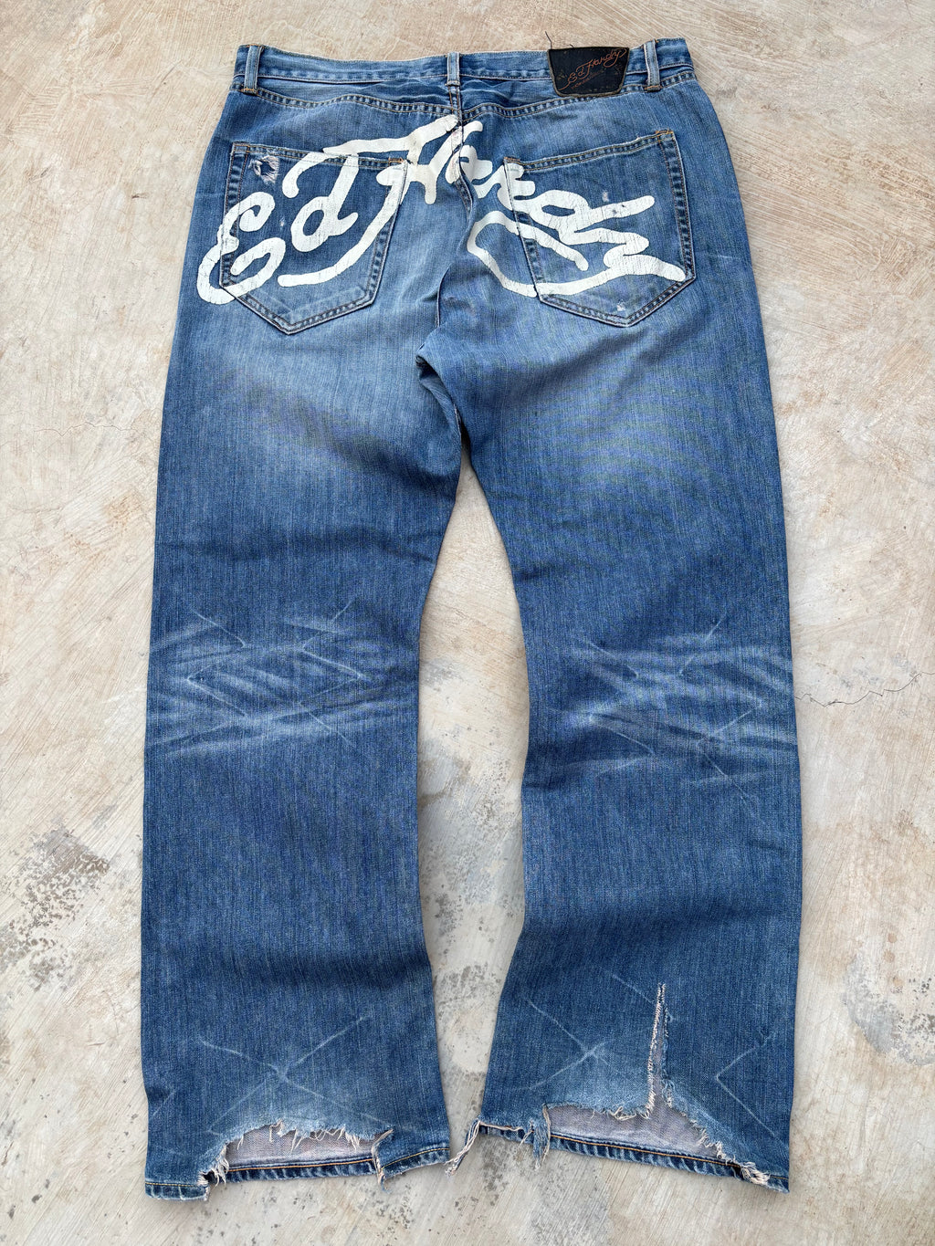 Vintage 00s Edhardy Bootcut Spellout Pant 38