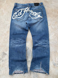 Vintage 00s Edhardy Bootcut Spellout Pant 38