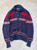 Vintage Polo Ralph Lauren Reindeer Knit Sweater M