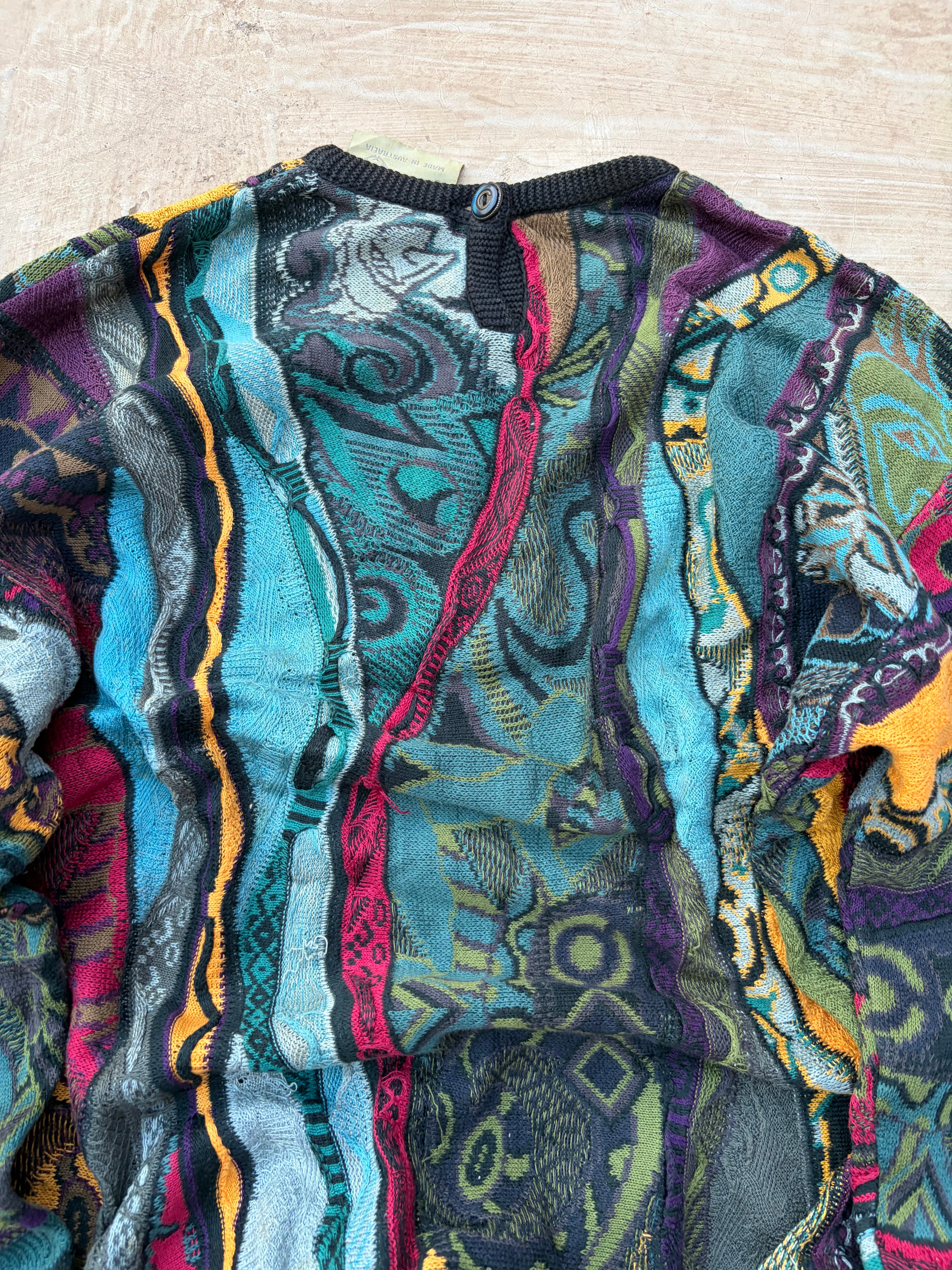 90s COOGI Australia Mercerized Cotton Knit Sweater Size L/XL