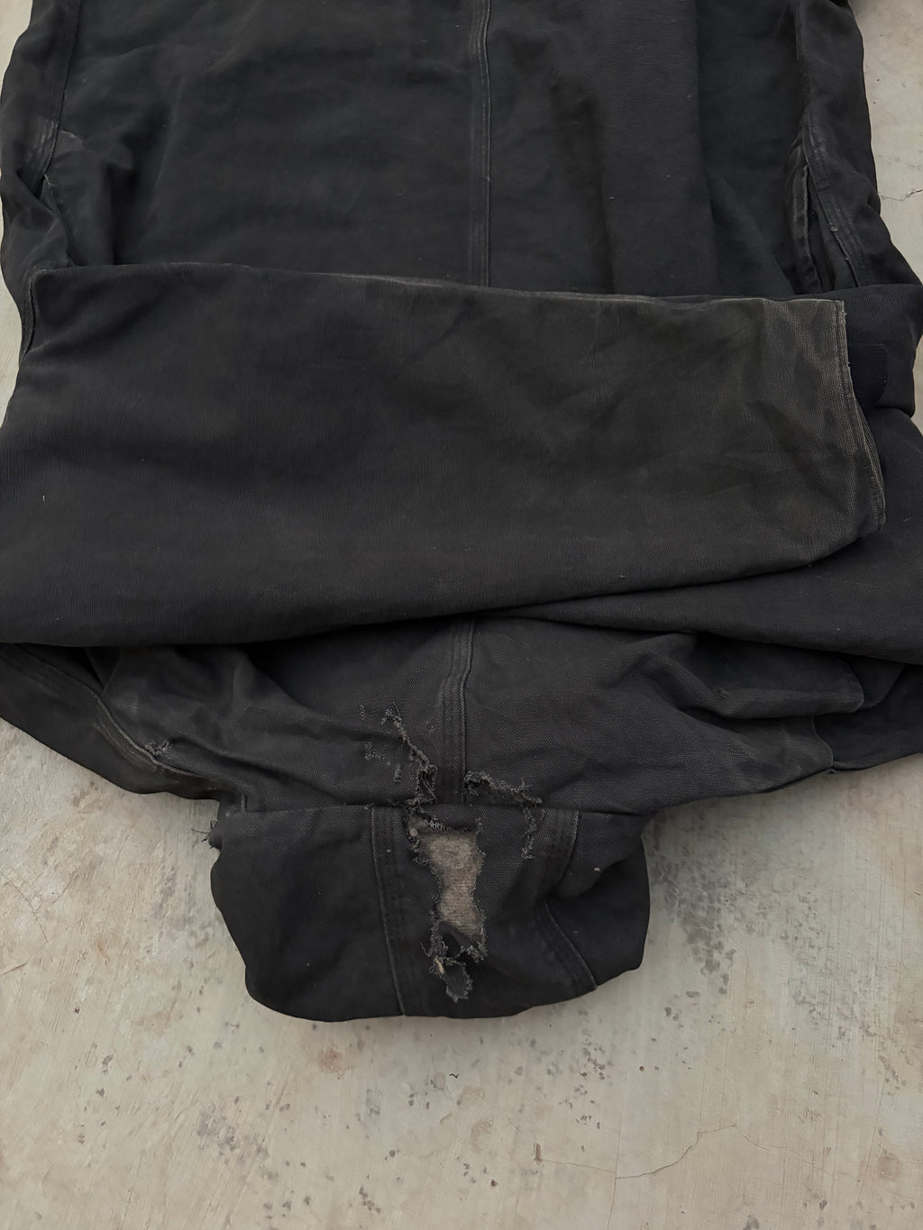 Vintage Distressed & Faded Carhartt Long Coat Jacket C95 XL