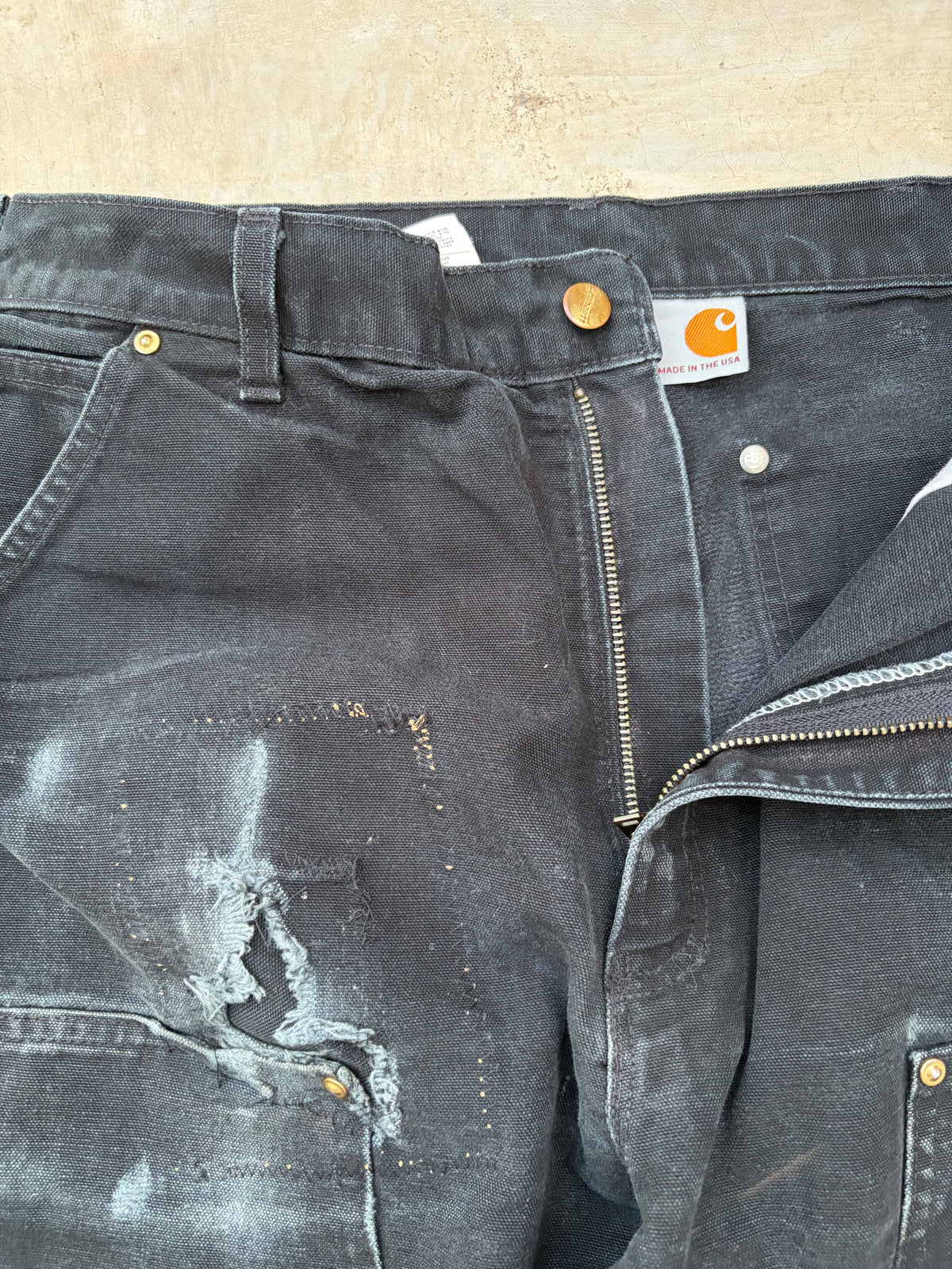 Vintage Faded & Thrashed Carhartt Double Knee 36