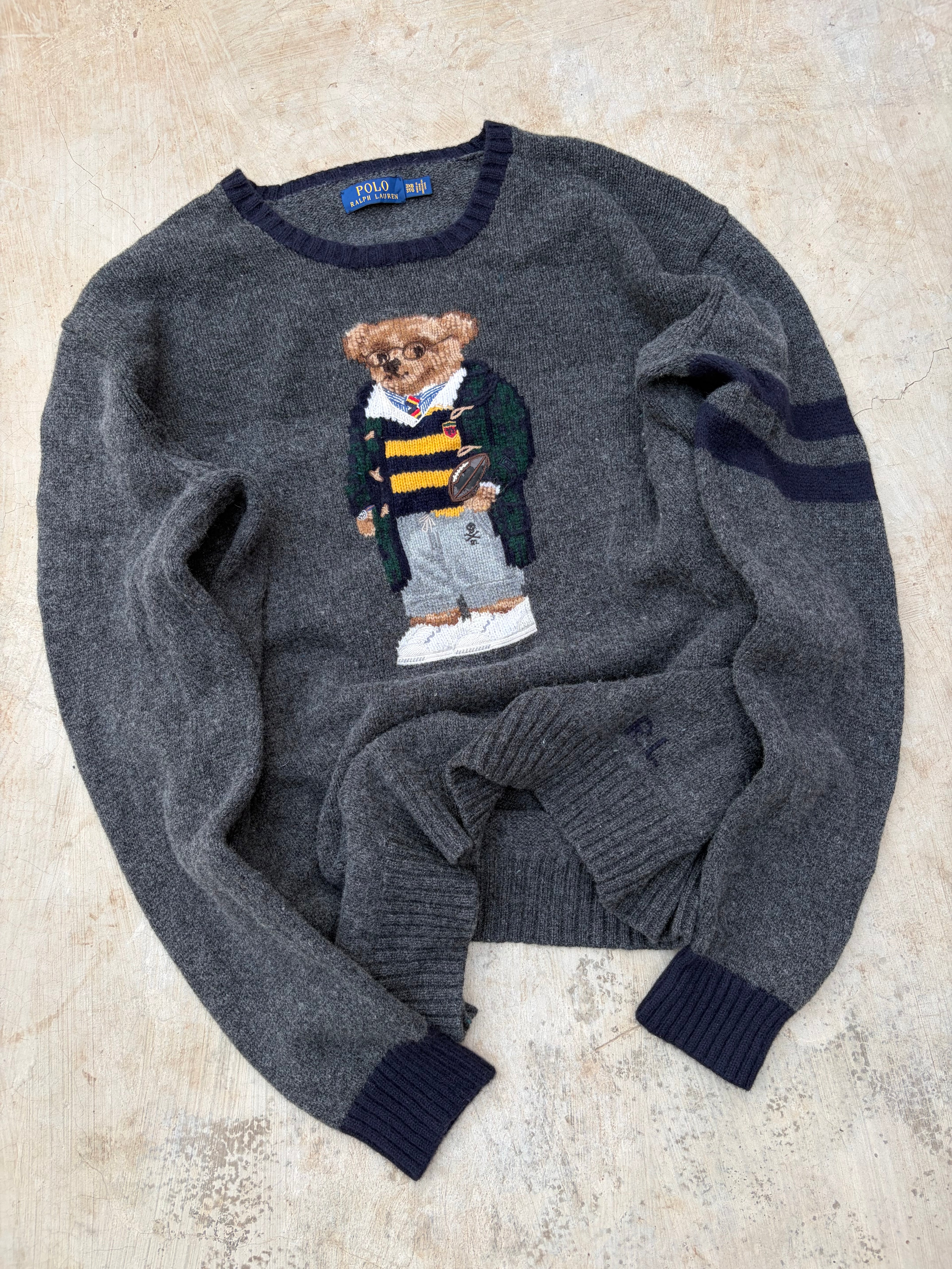 Vintage 00s Polo Ralph Lauren Mascot Knit Sweater 2XL