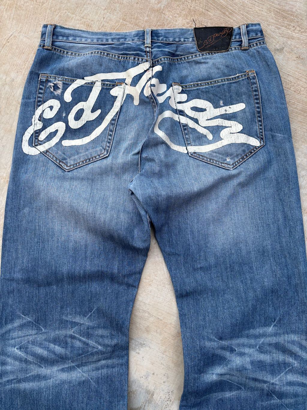 Vintage 00s Edhardy Bootcut Spellout Pant 38