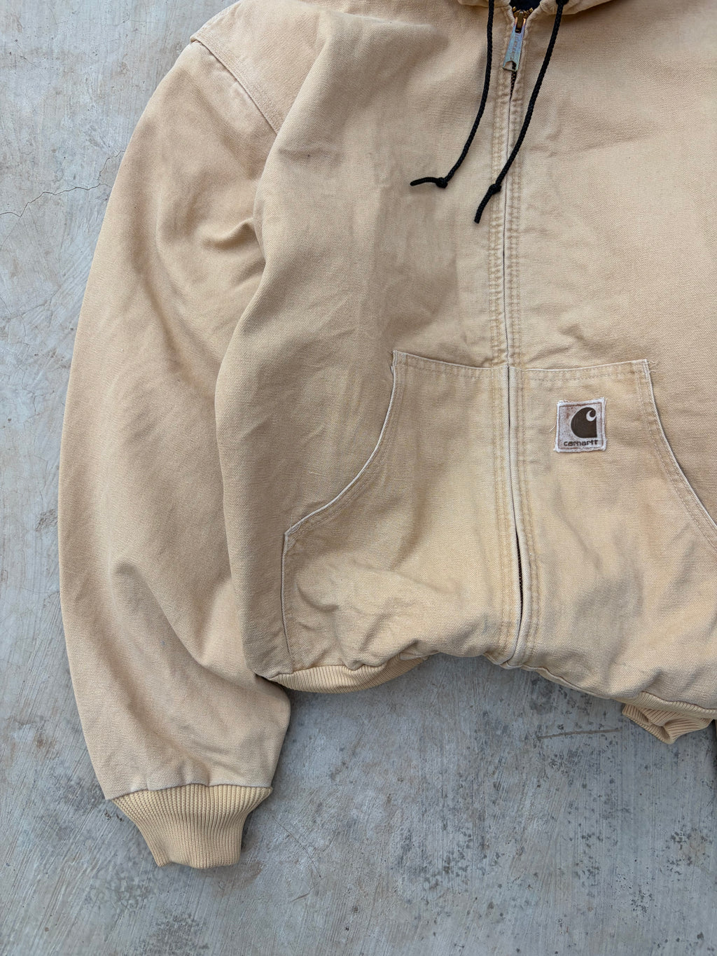 Vintage 90s Carhartt J06 WET Active Jacket Tan 1998 Rare XL