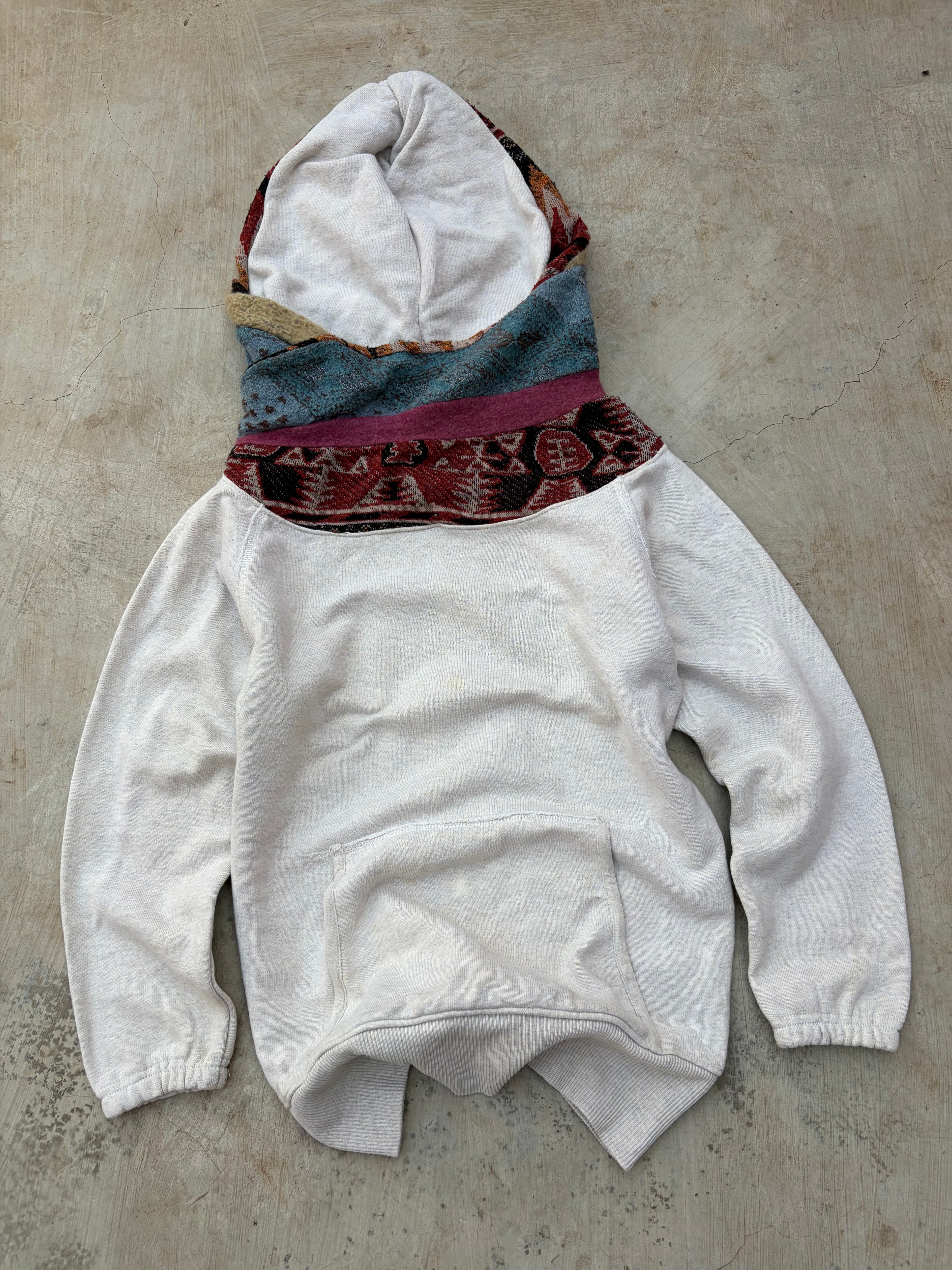Vintage 00s Kapital Native Navajo Blanket Fleece Hoodie XS