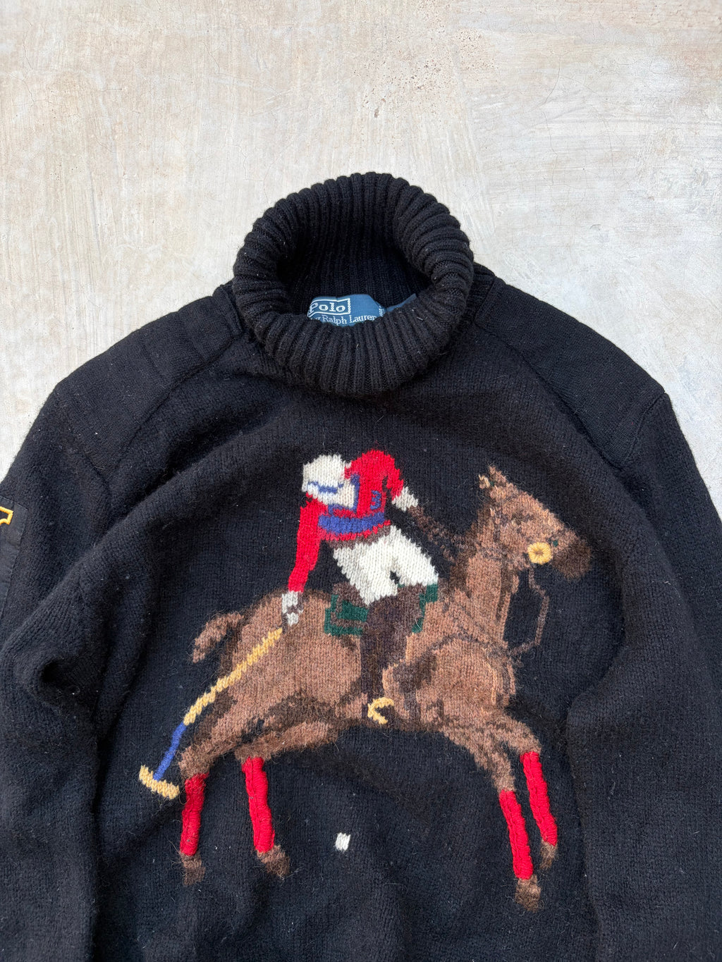 Rare Vintage Polo Ralph Lauren Polo Bear Equestrian Sweater S/M