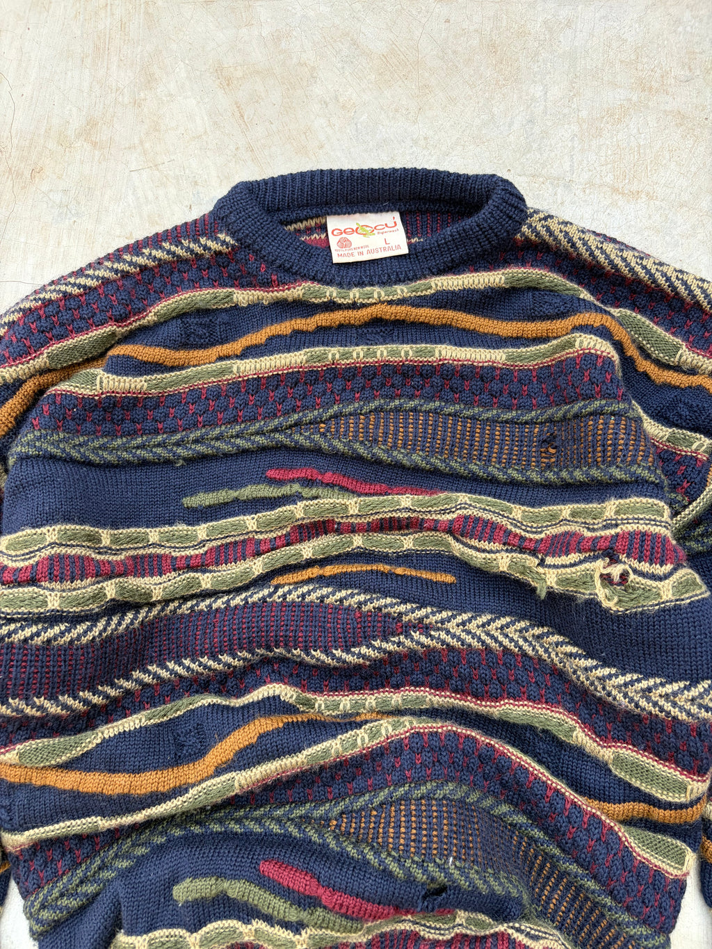Vintage 90s Geccu Coogi Style Sweater L