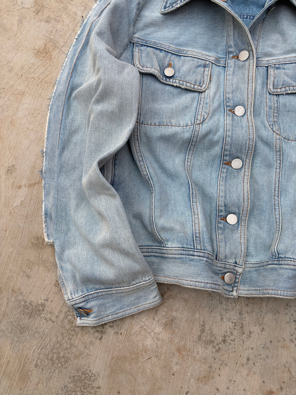 SS2017 Maison Margiela Two Tone Denim Jacket S
