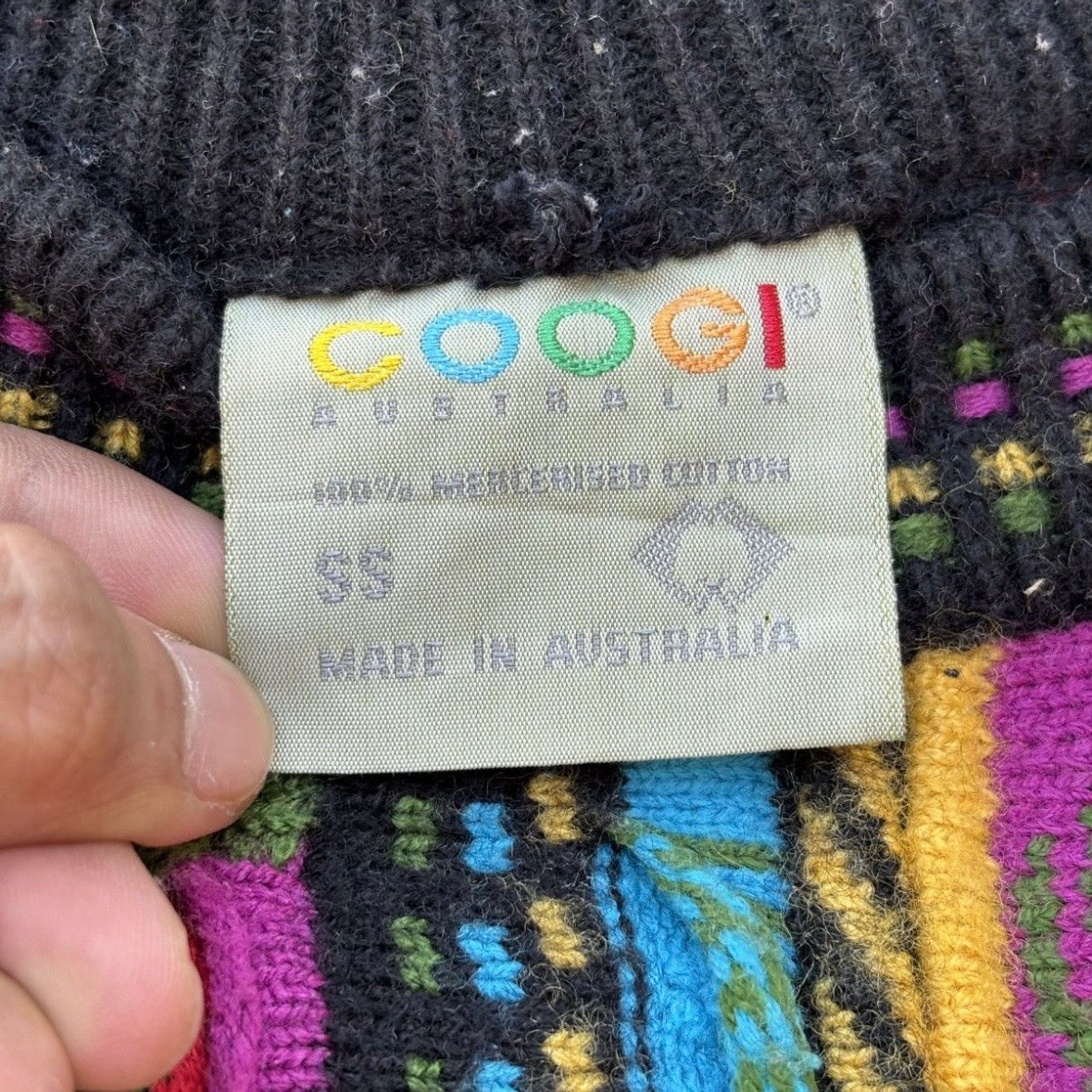 90s Vintage Coogi 3D Knitwear M