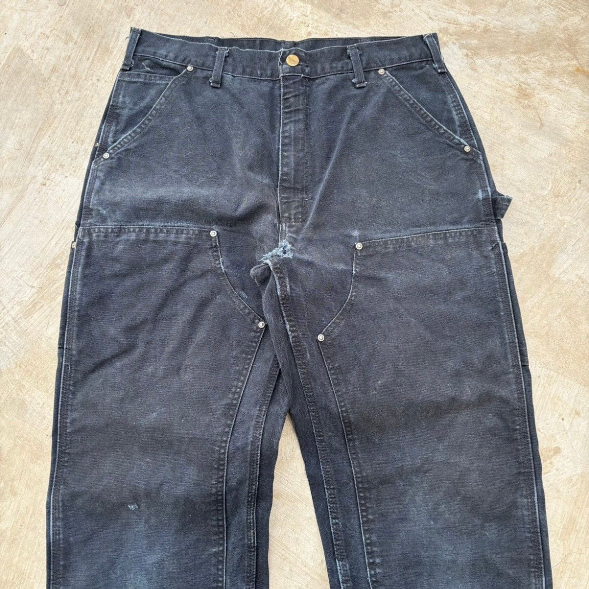 Vintage thrashed Carhartt Double Knee Pant 34