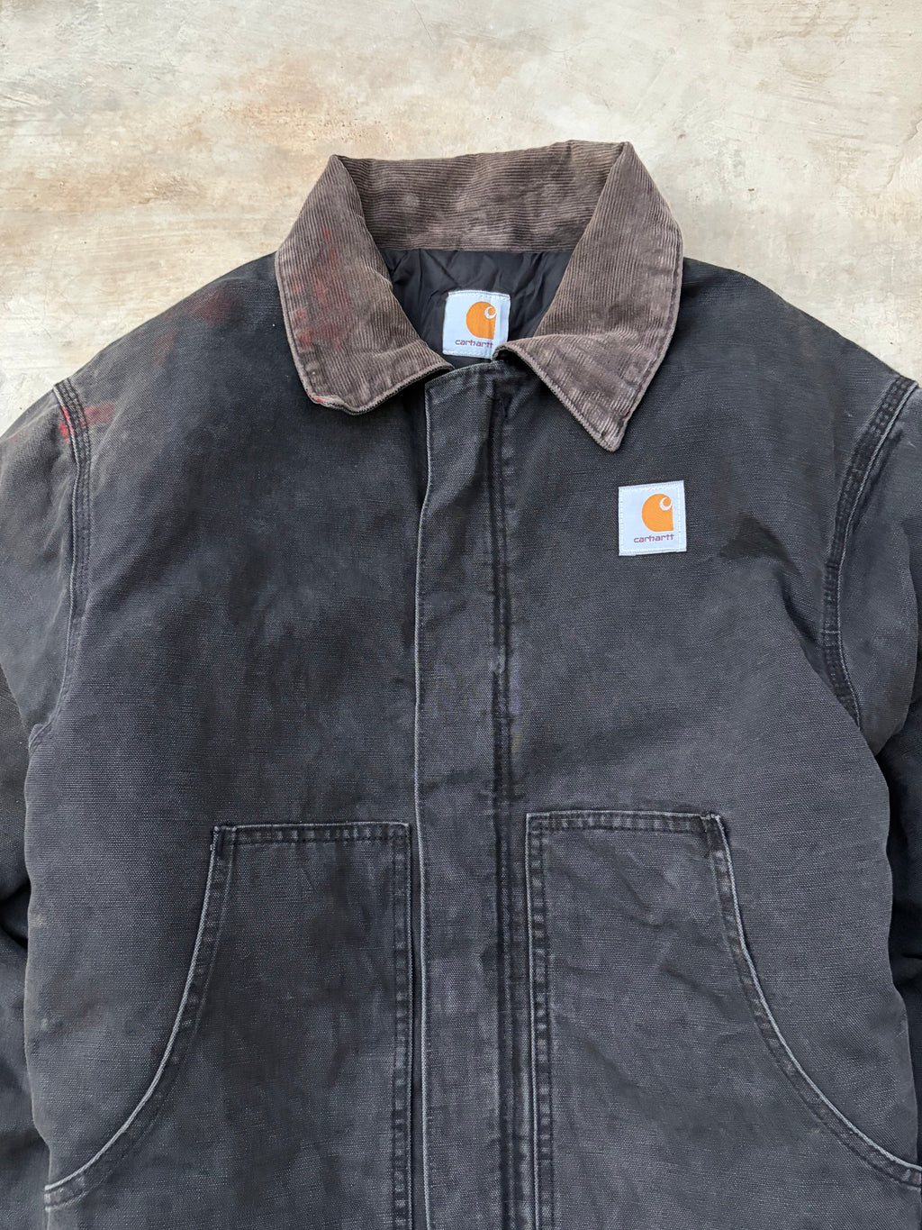 Vintage 00s Carhartt Crop Arctic Jacket Faded Black L/XL