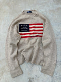Vintage Polo Ralph Lauren American Flag Sweater M