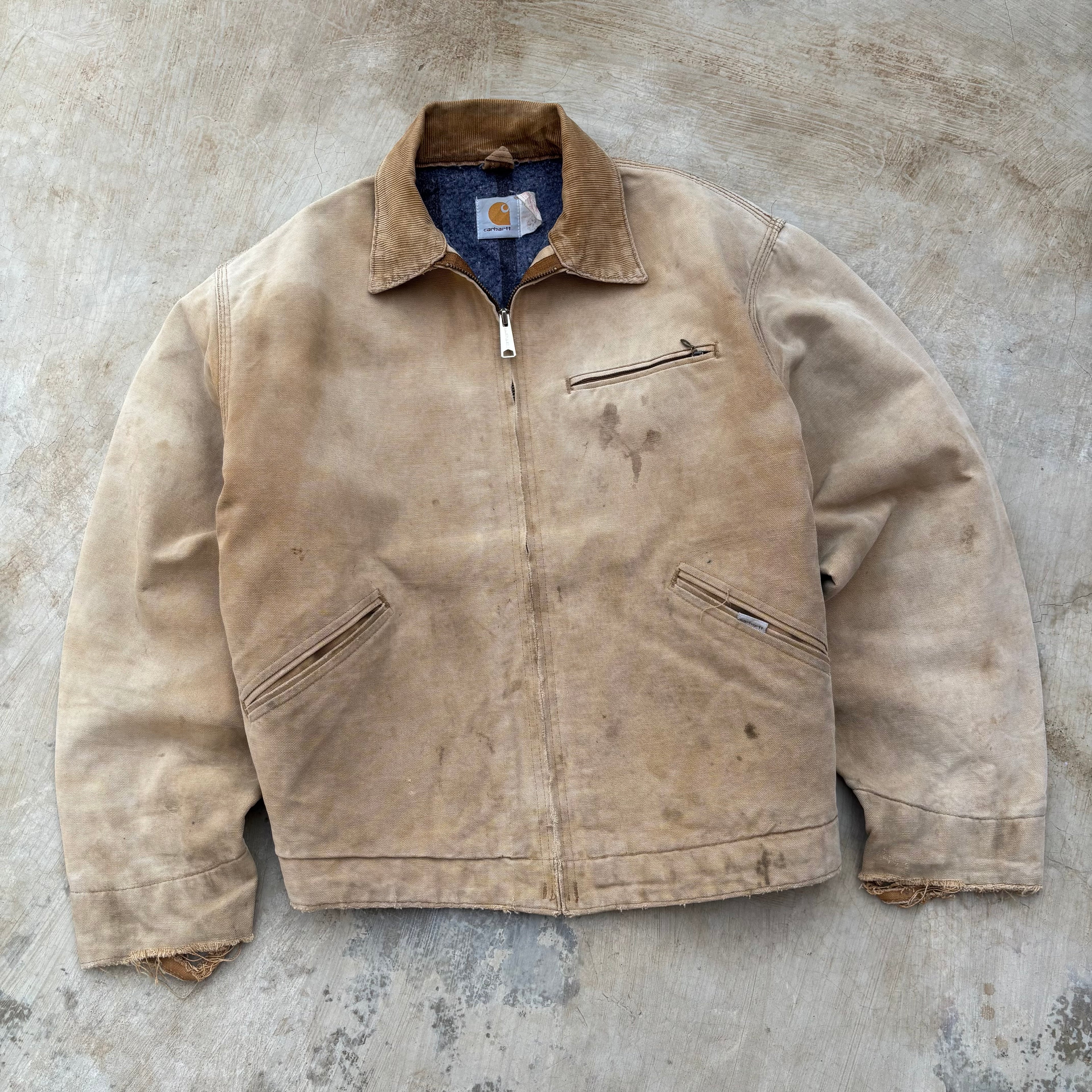 Vintage 90s Sunfaded Carhartt Detroit Jacket M/L