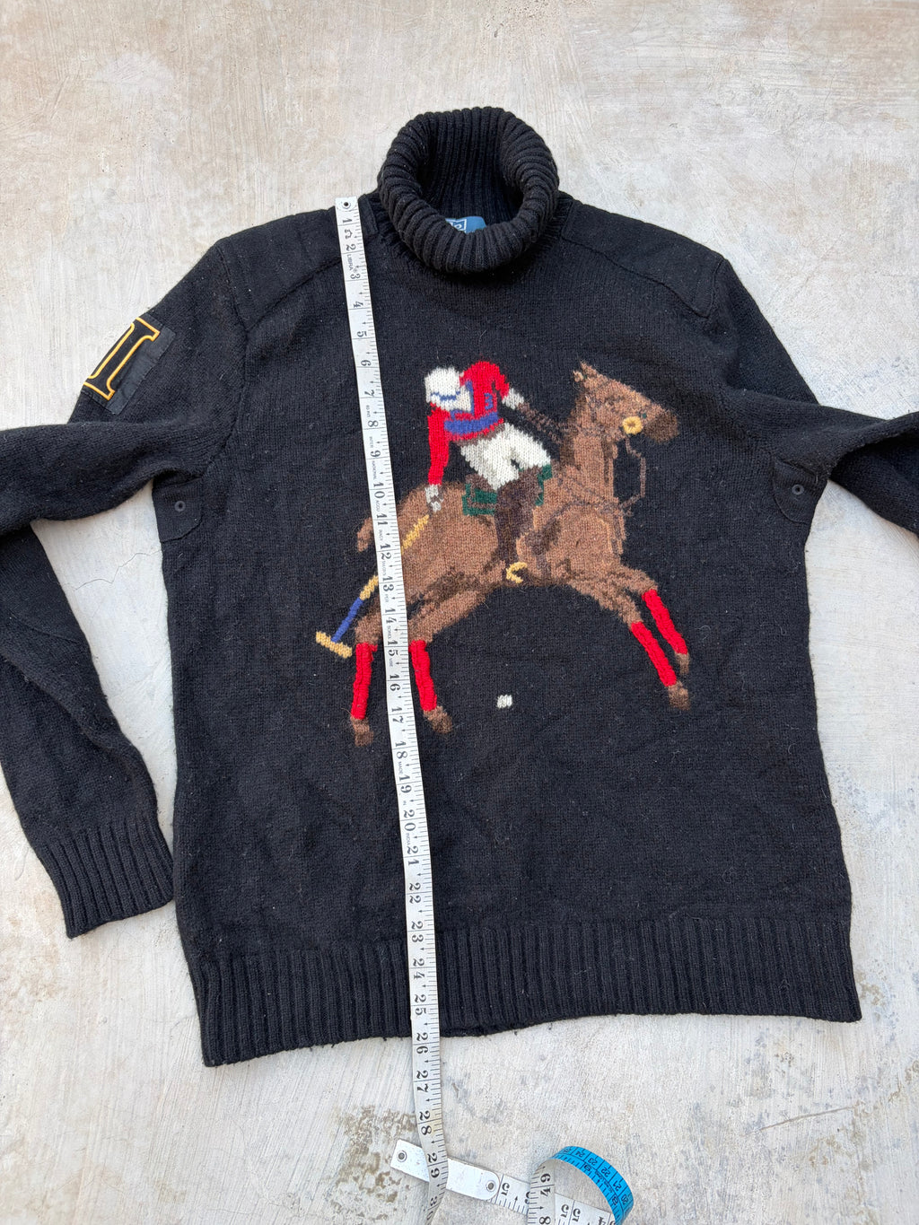Rare Vintage Polo Ralph Lauren Polo Bear Equestrian Sweater S/M