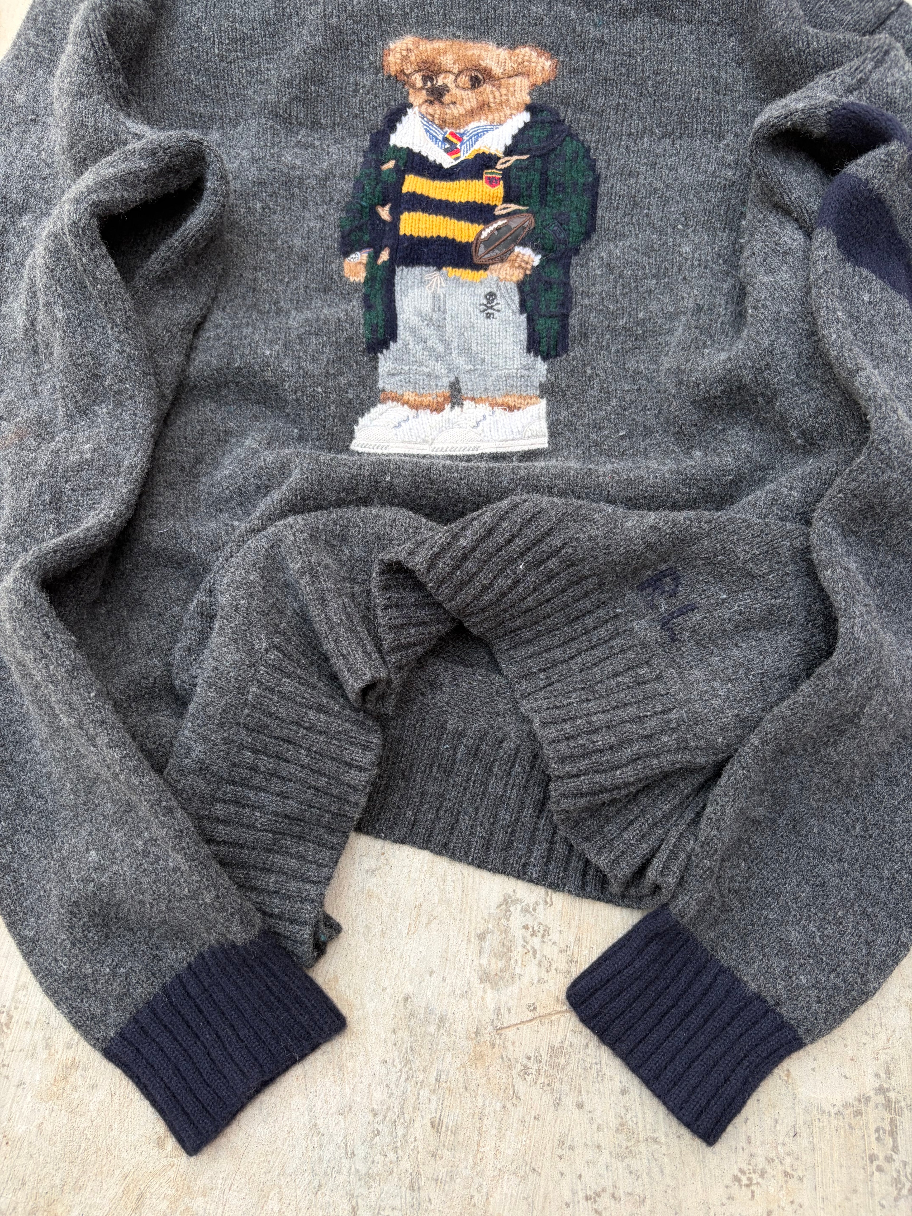 Vintage 00s Polo Ralph Lauren Mascot Knit Sweater 2XL