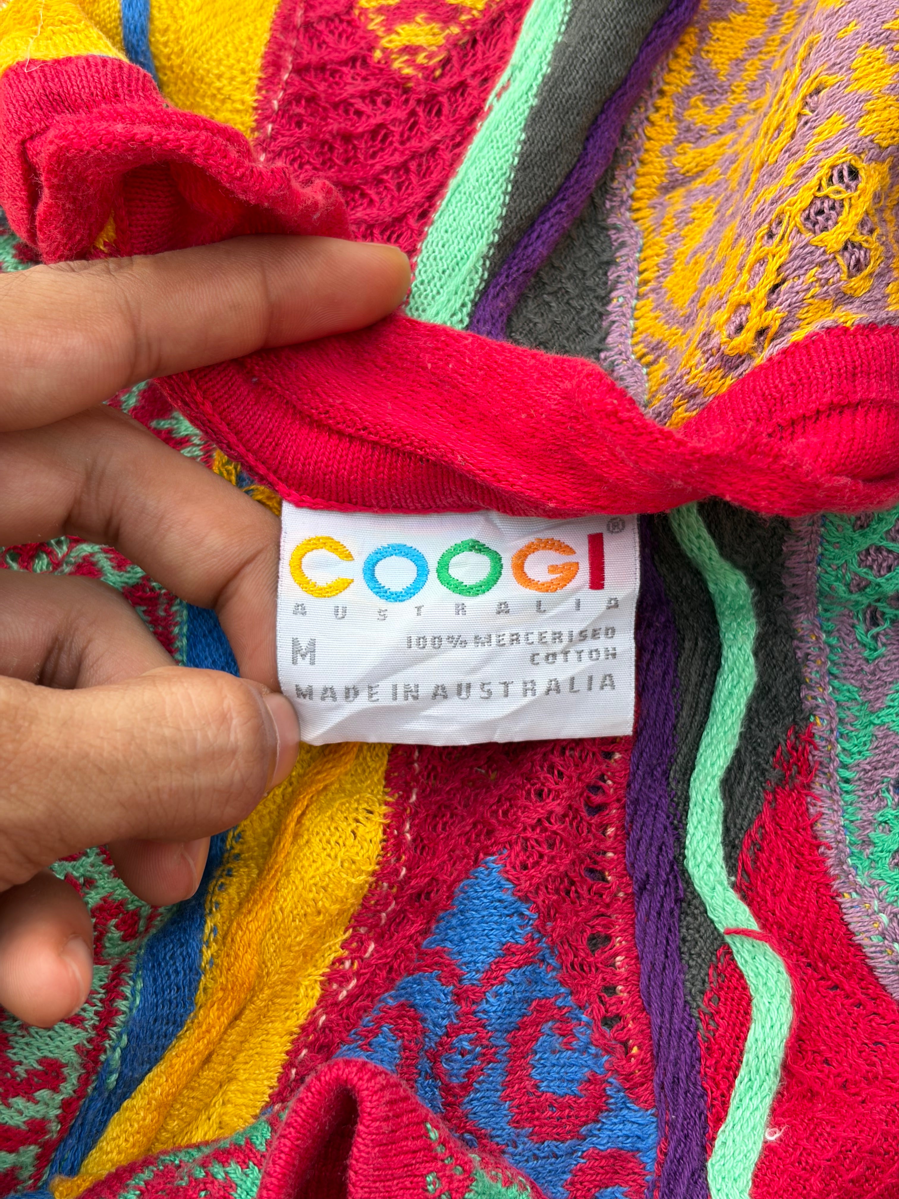Vintage 90s COOGI Australia Mercerised Cotton Knit Sweater M