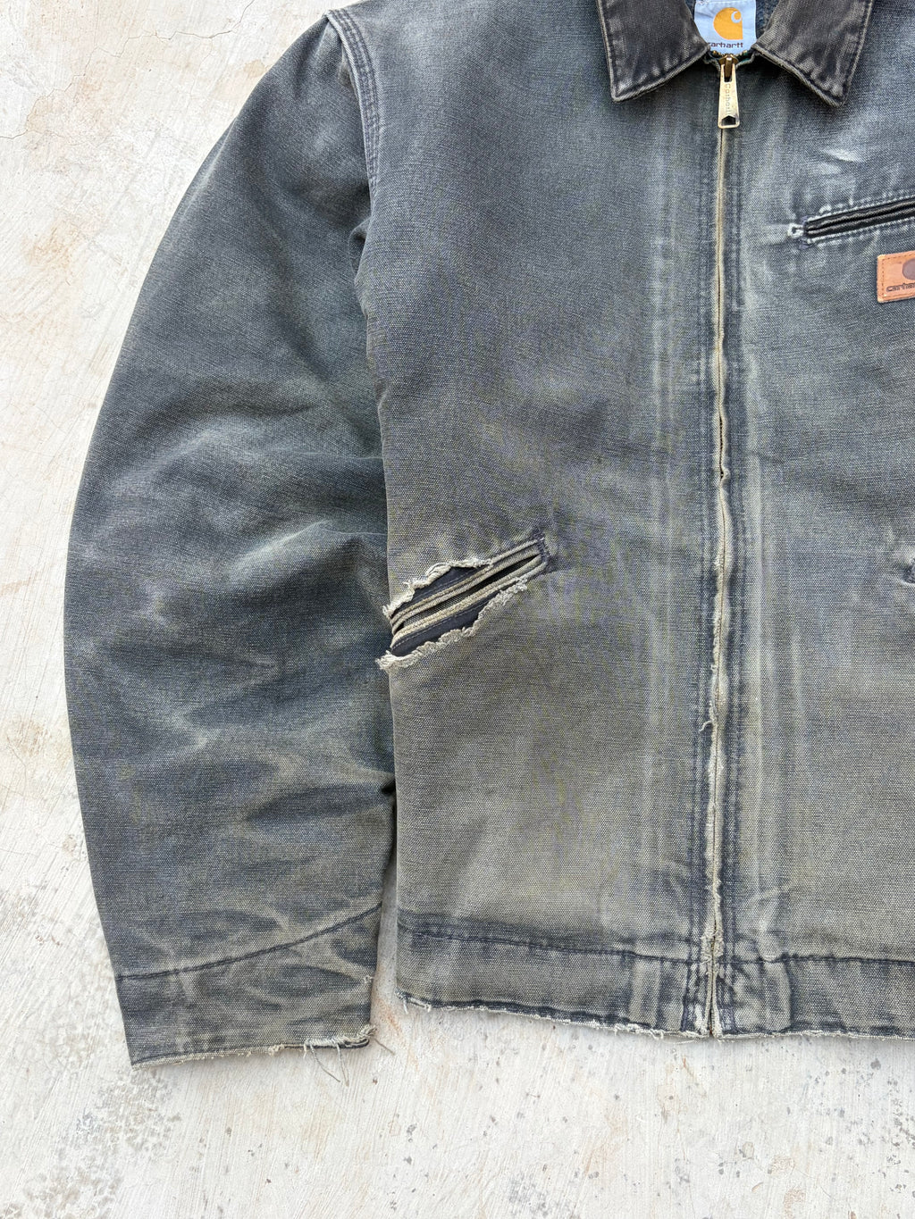 Vintage 00s Sunfaded Carhartt Detroit Jacket J97 PTL L